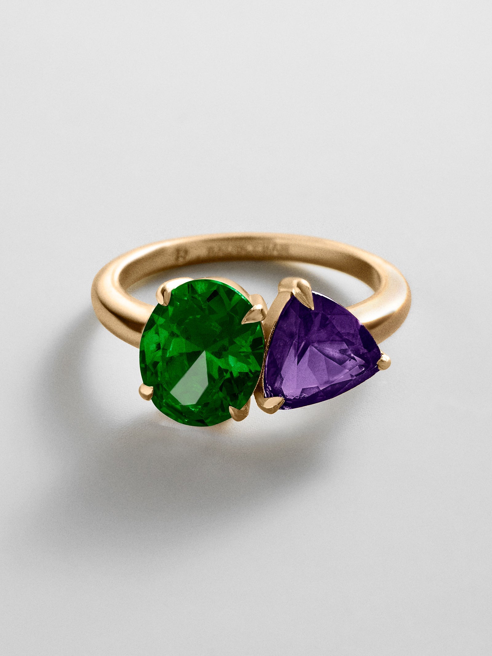 Toi et Moi Custom Birthstone Ring - Gold
