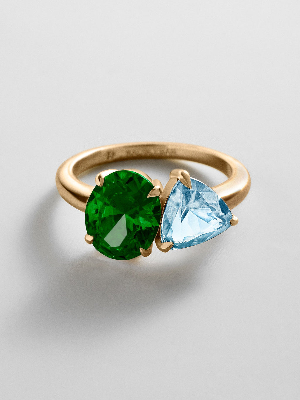 Toi et Moi Custom Birthstone Ring - Gold