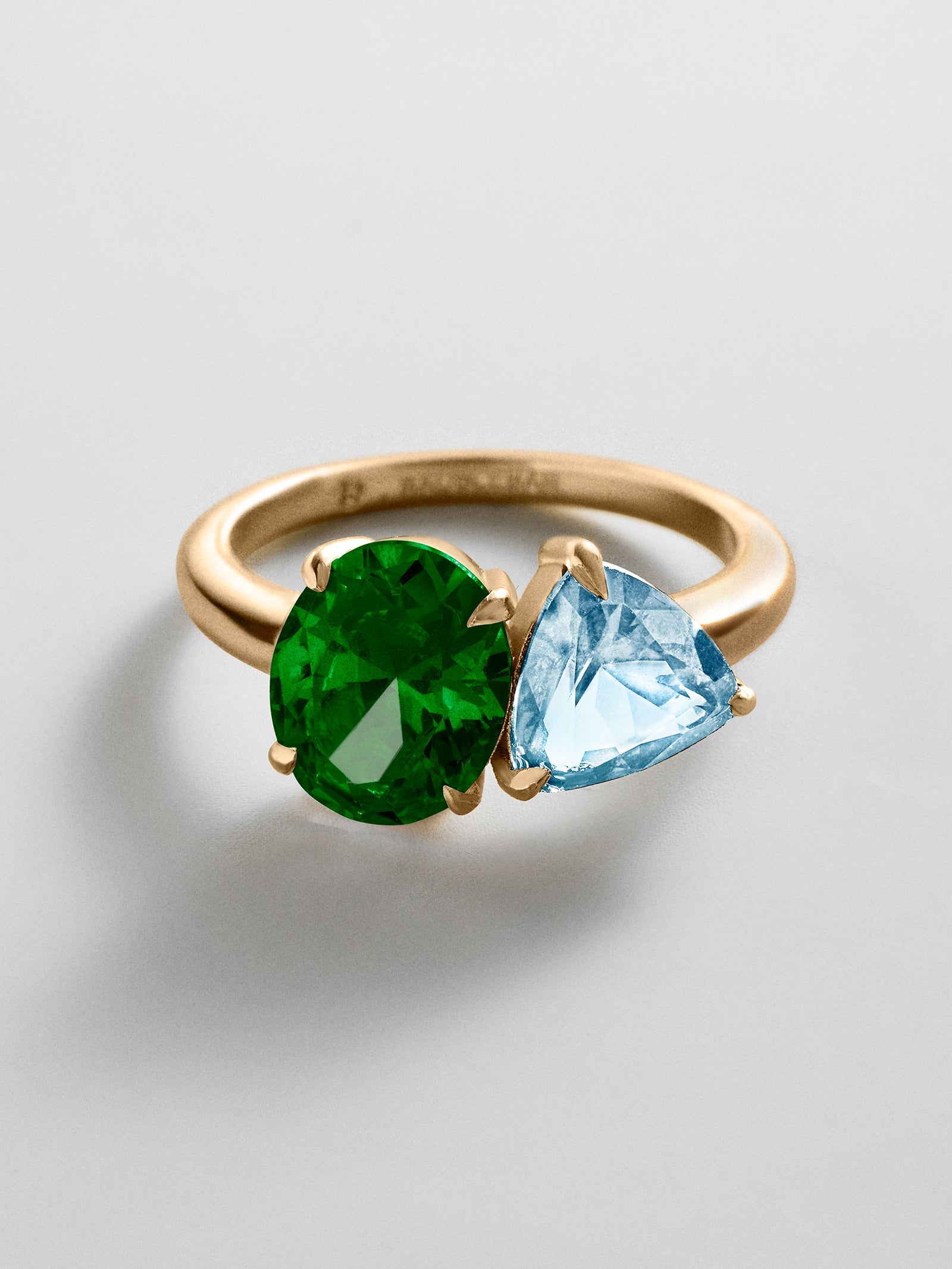 Toi et Moi Custom Birthstone Ring - Gold