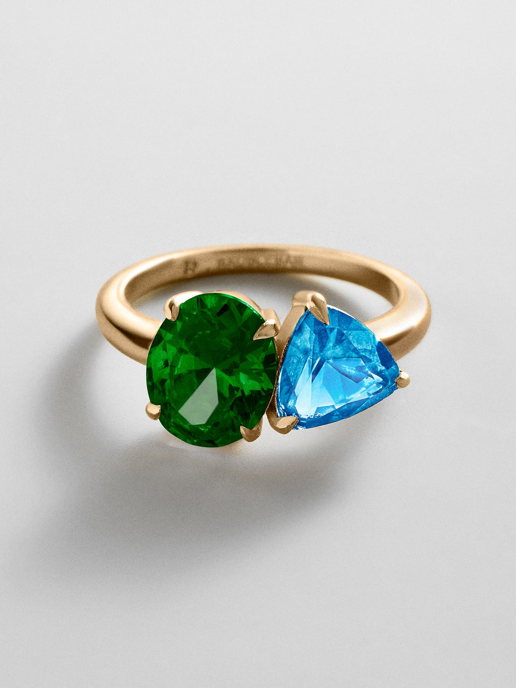 Toi et Moi Custom Birthstone Ring - Gold