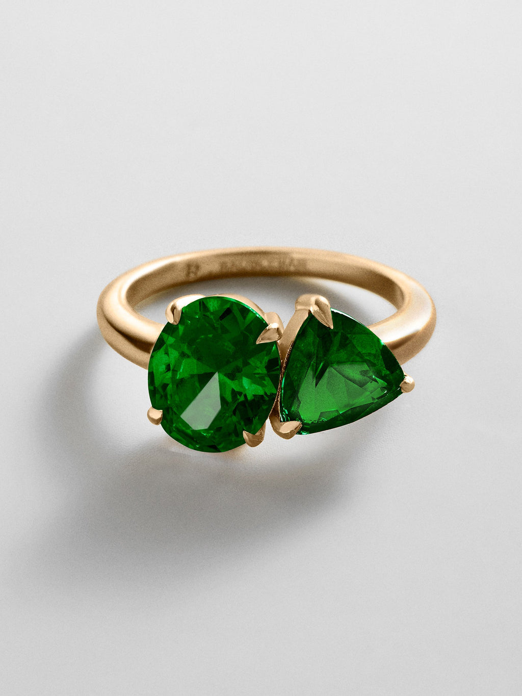 Toi et Moi Custom Birthstone Ring - Gold
