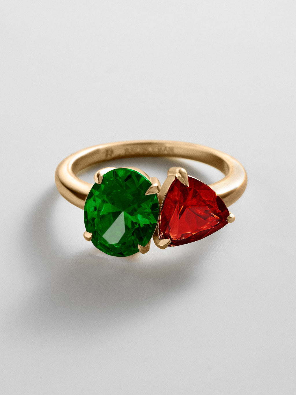 Toi et Moi Custom Birthstone Ring - Gold
