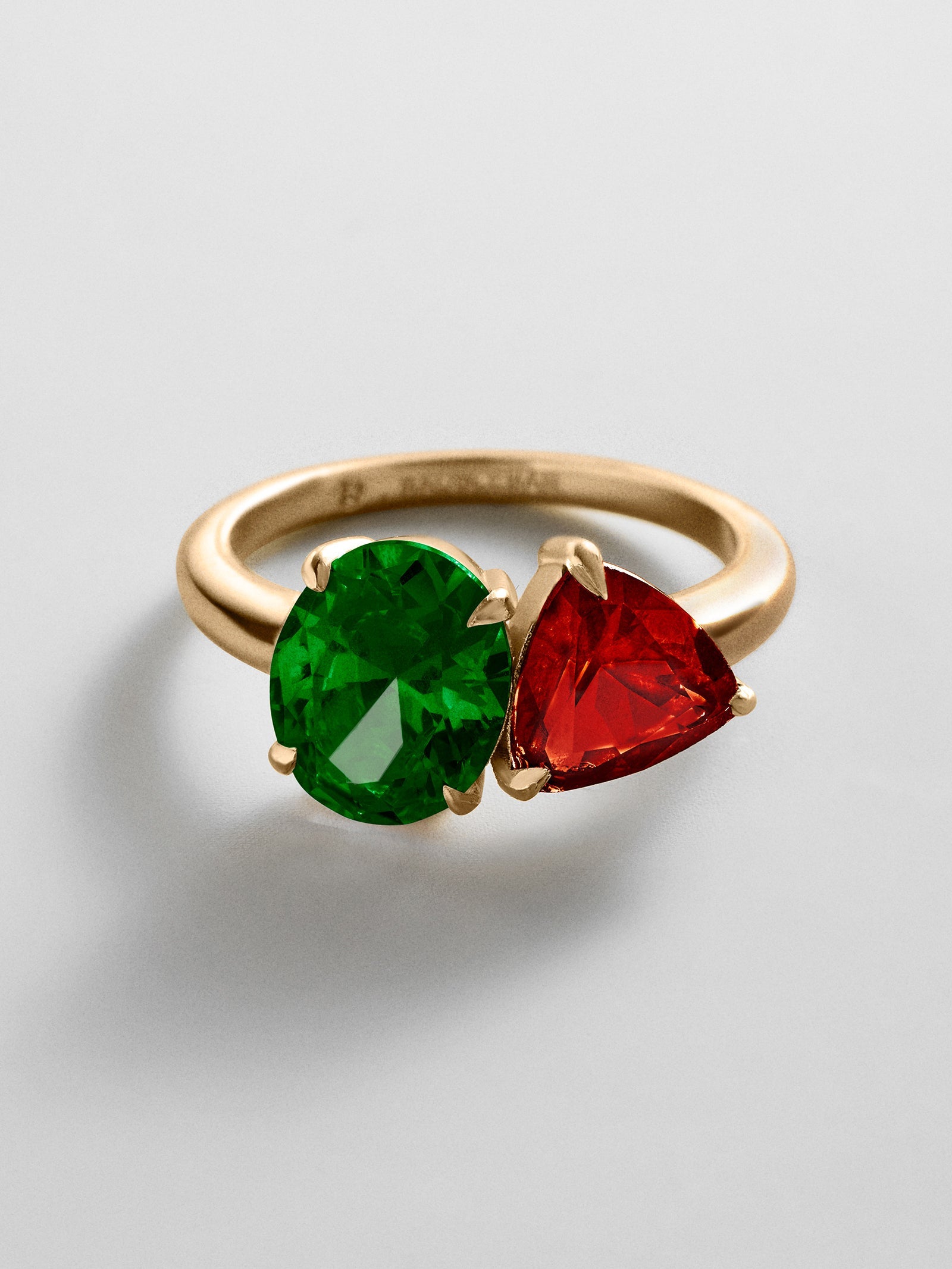 Toi et Moi Custom Birthstone Ring - Gold