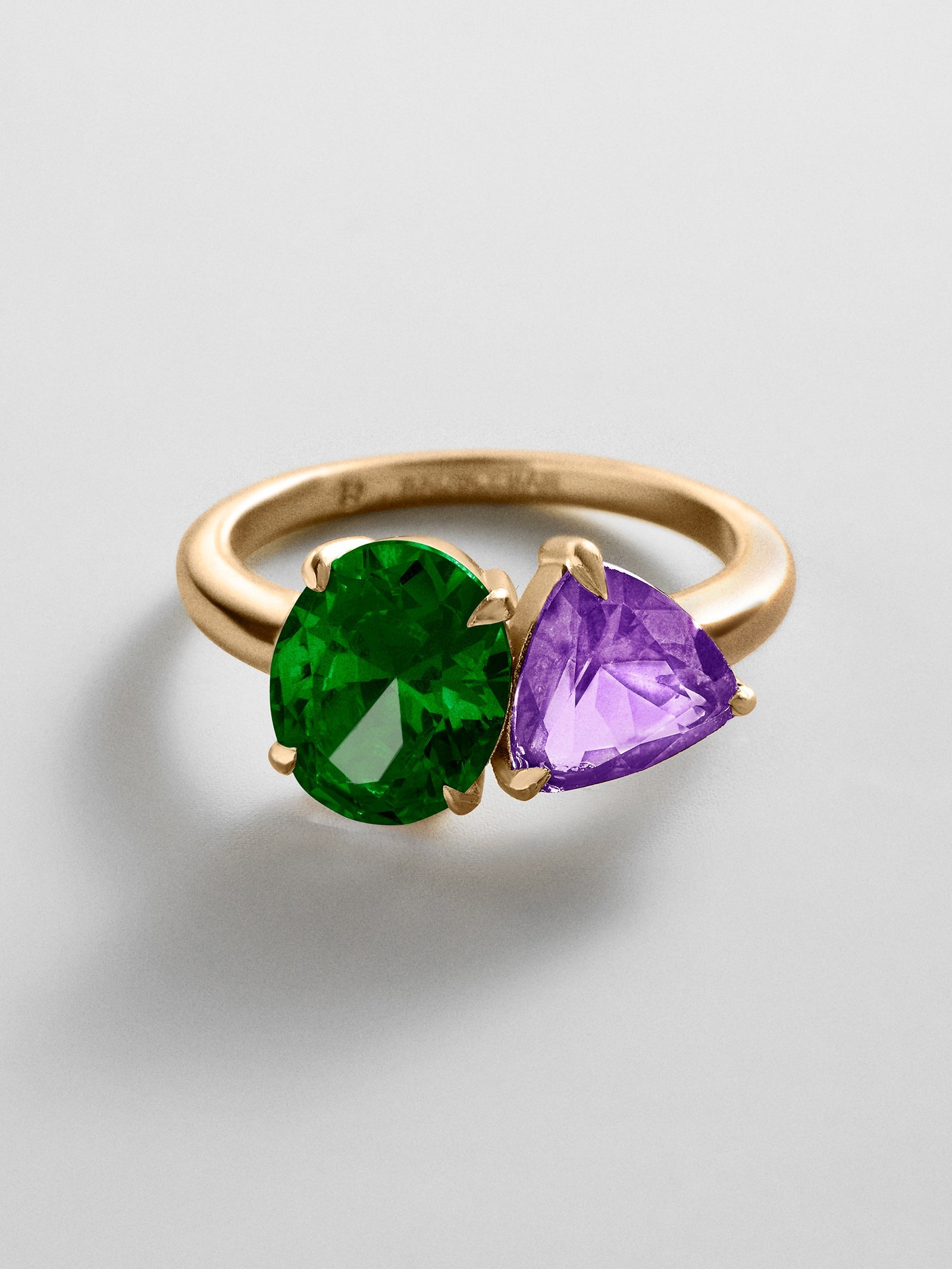 Toi et Moi Custom Birthstone Ring - Gold