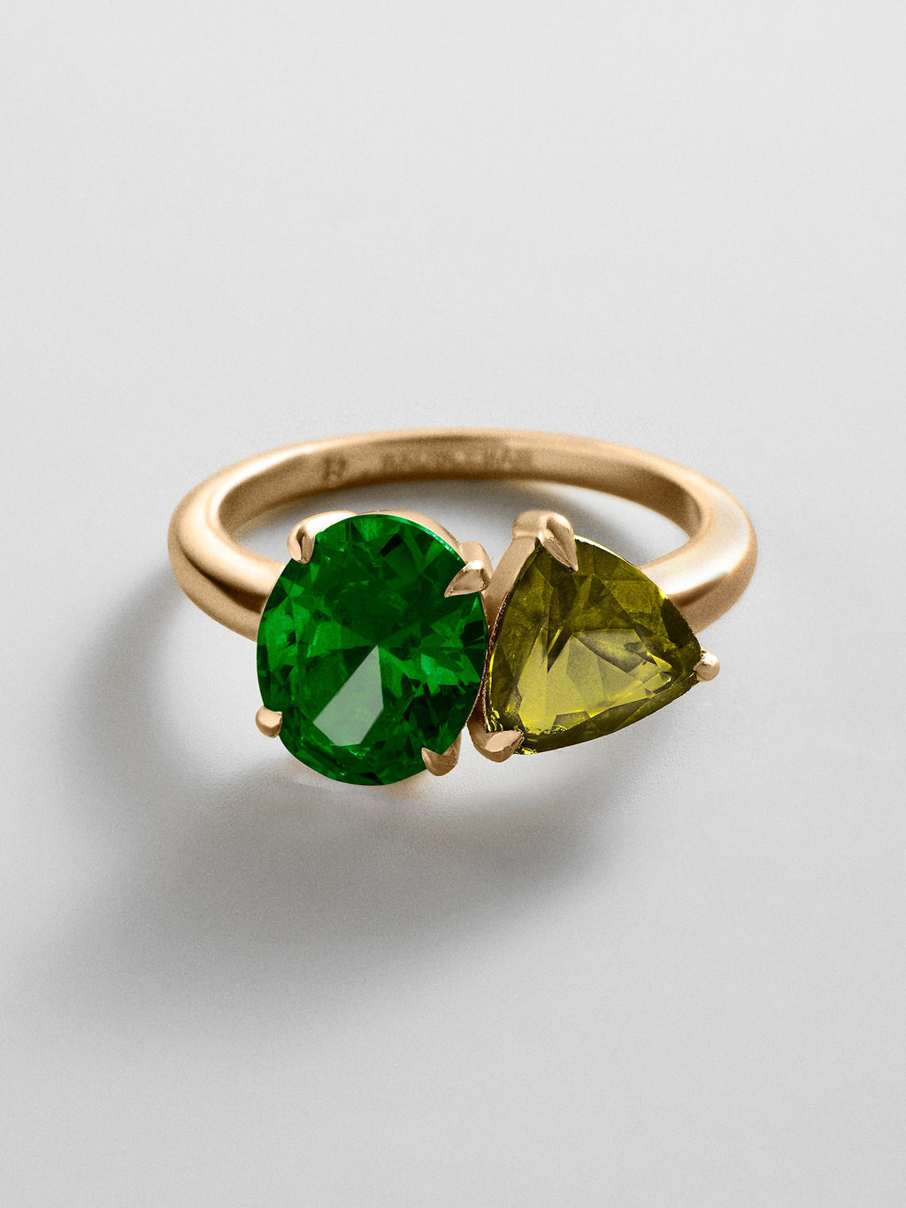 Toi et Moi Custom Birthstone Ring - Gold