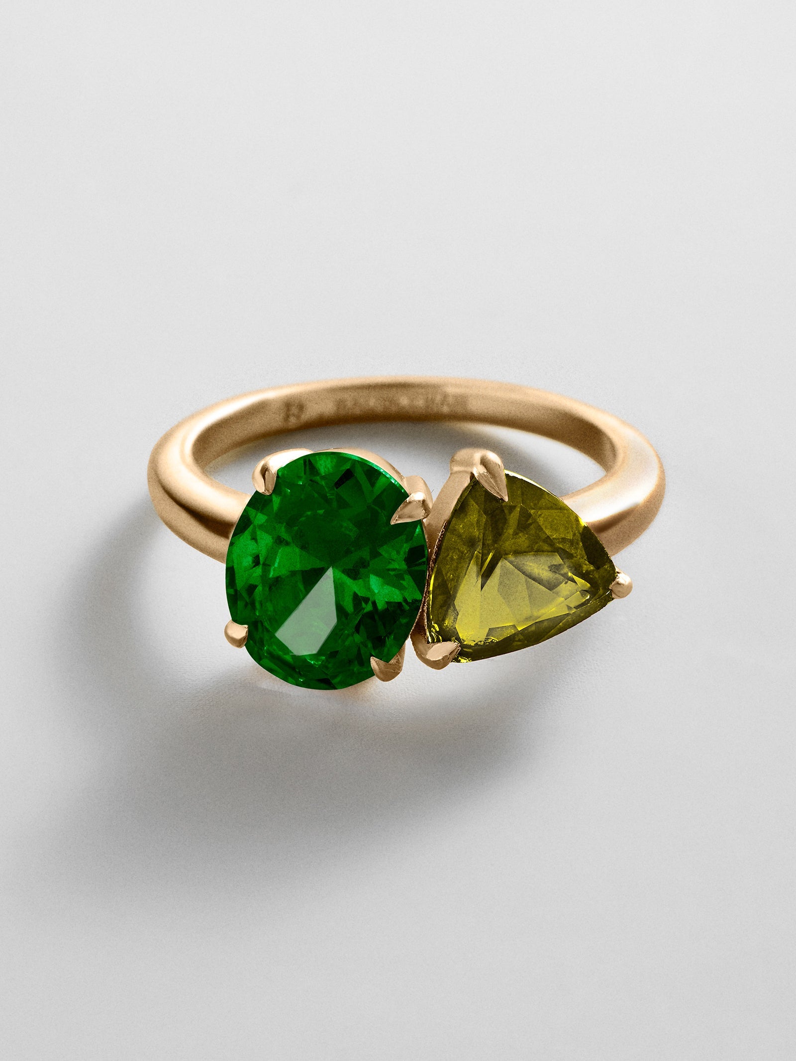 Toi et Moi Custom Birthstone Ring - Gold