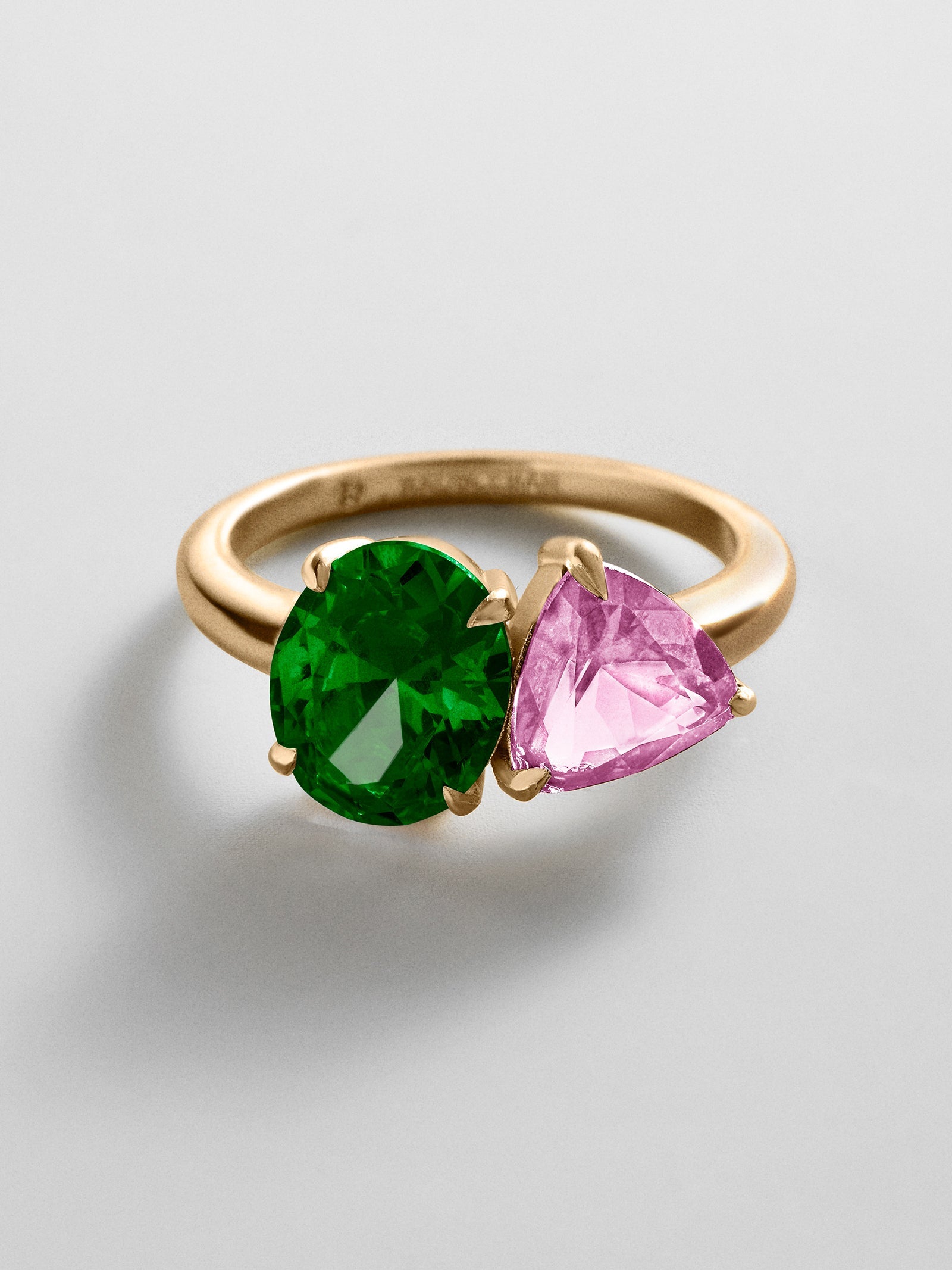 Toi et Moi Custom Birthstone Ring - Gold