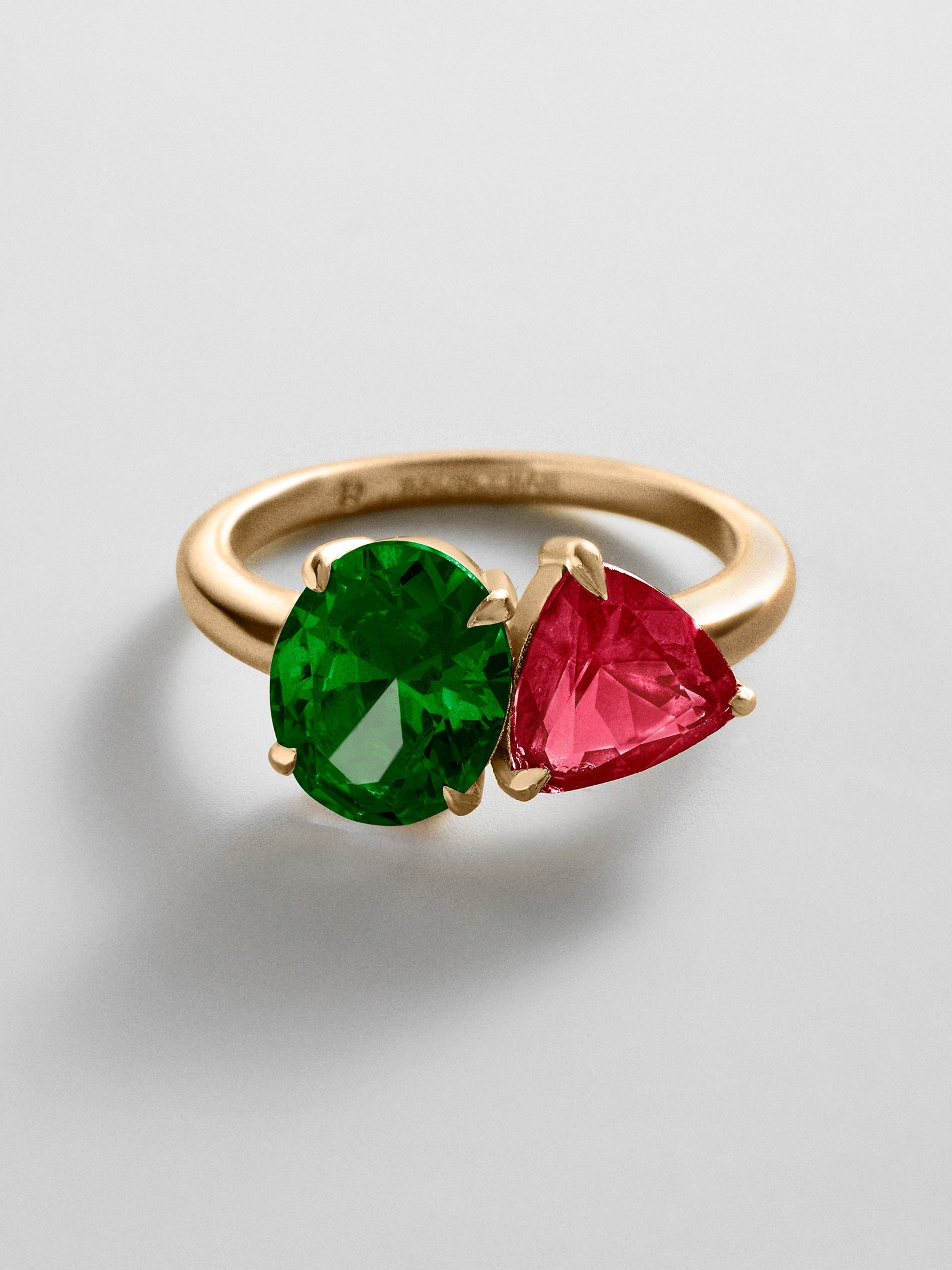 Toi et Moi Custom Birthstone Ring - Gold