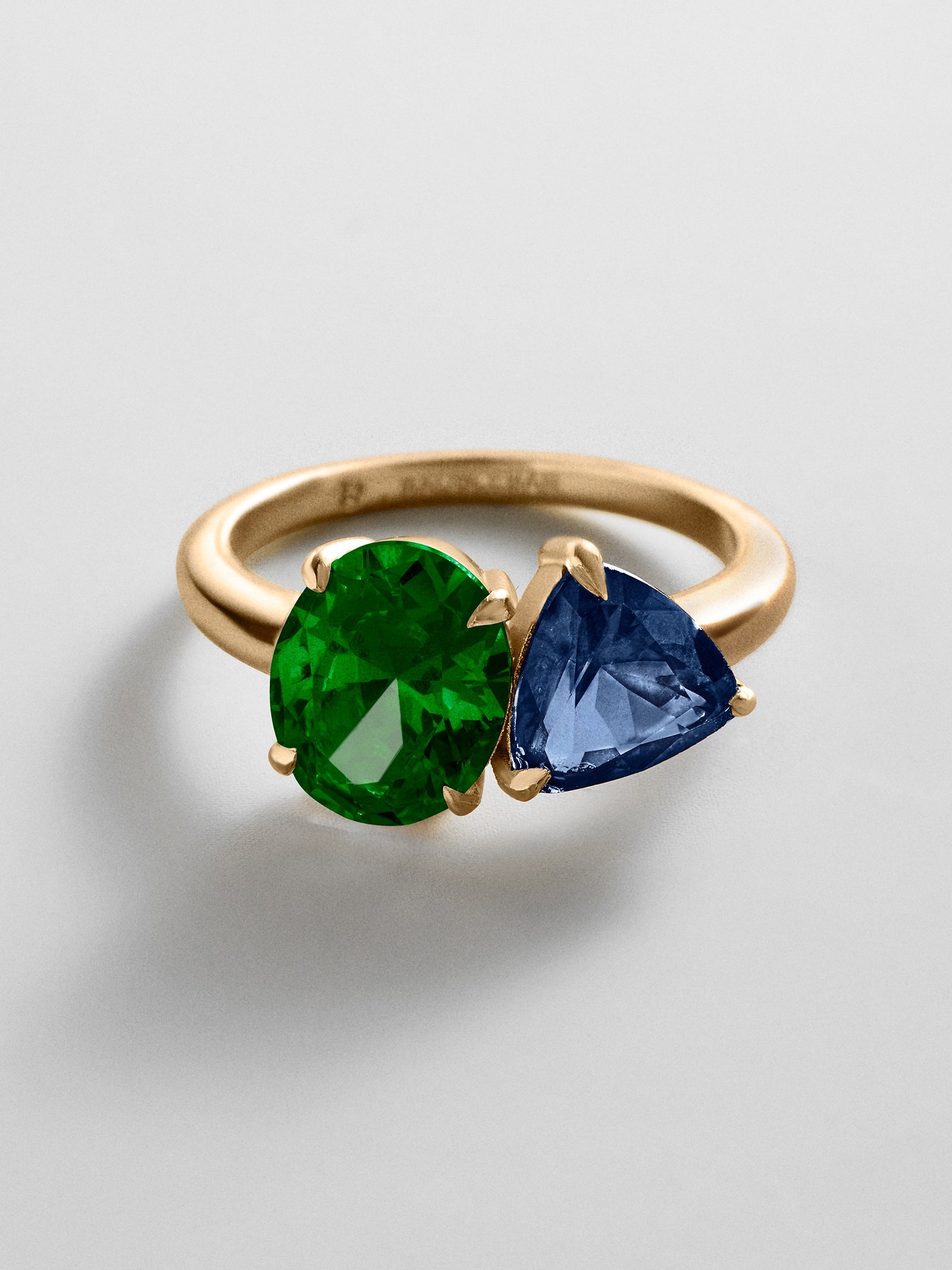 Toi et Moi Custom Birthstone Ring - Gold