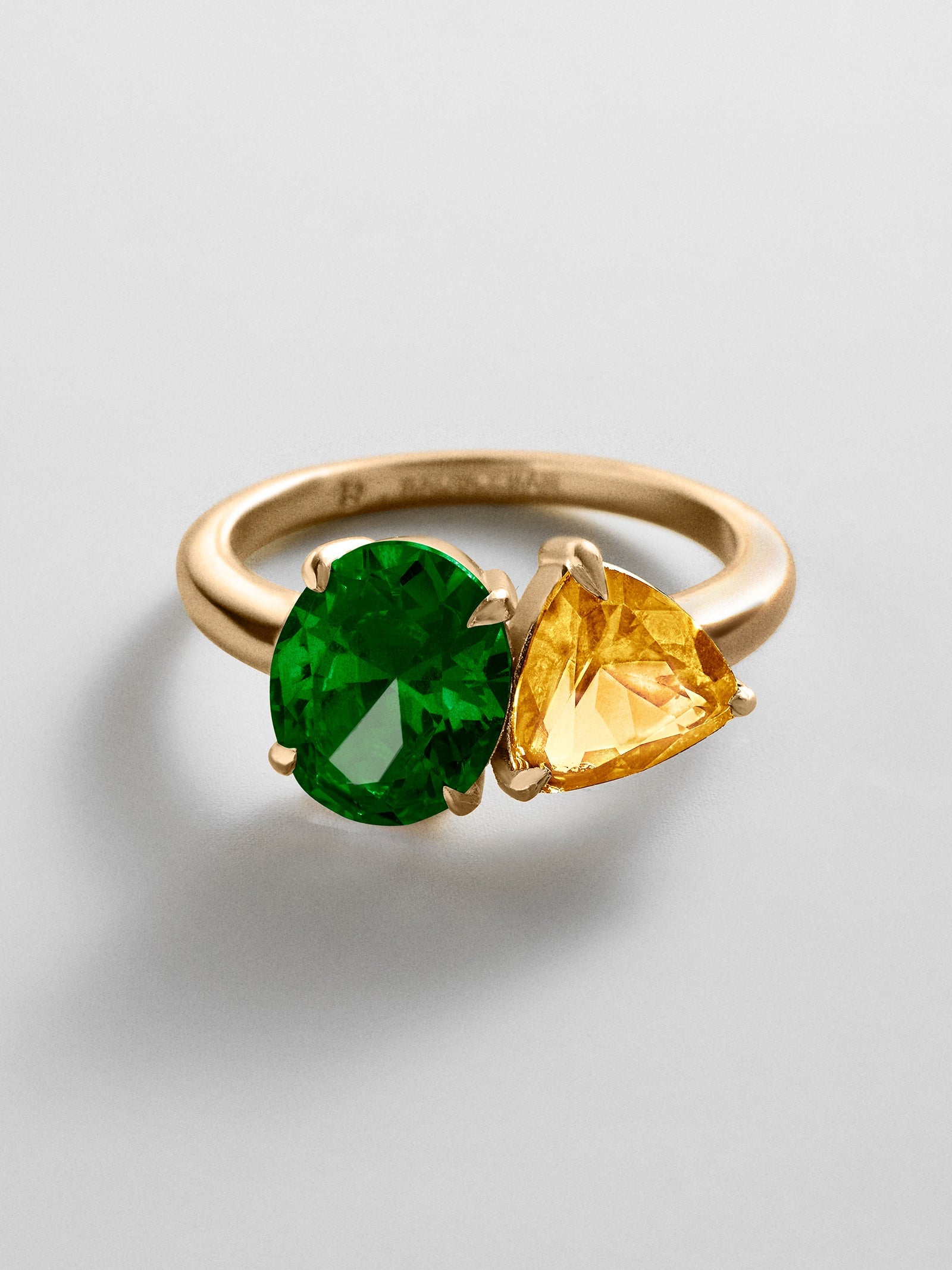 Toi et Moi Custom Birthstone Ring - Gold
