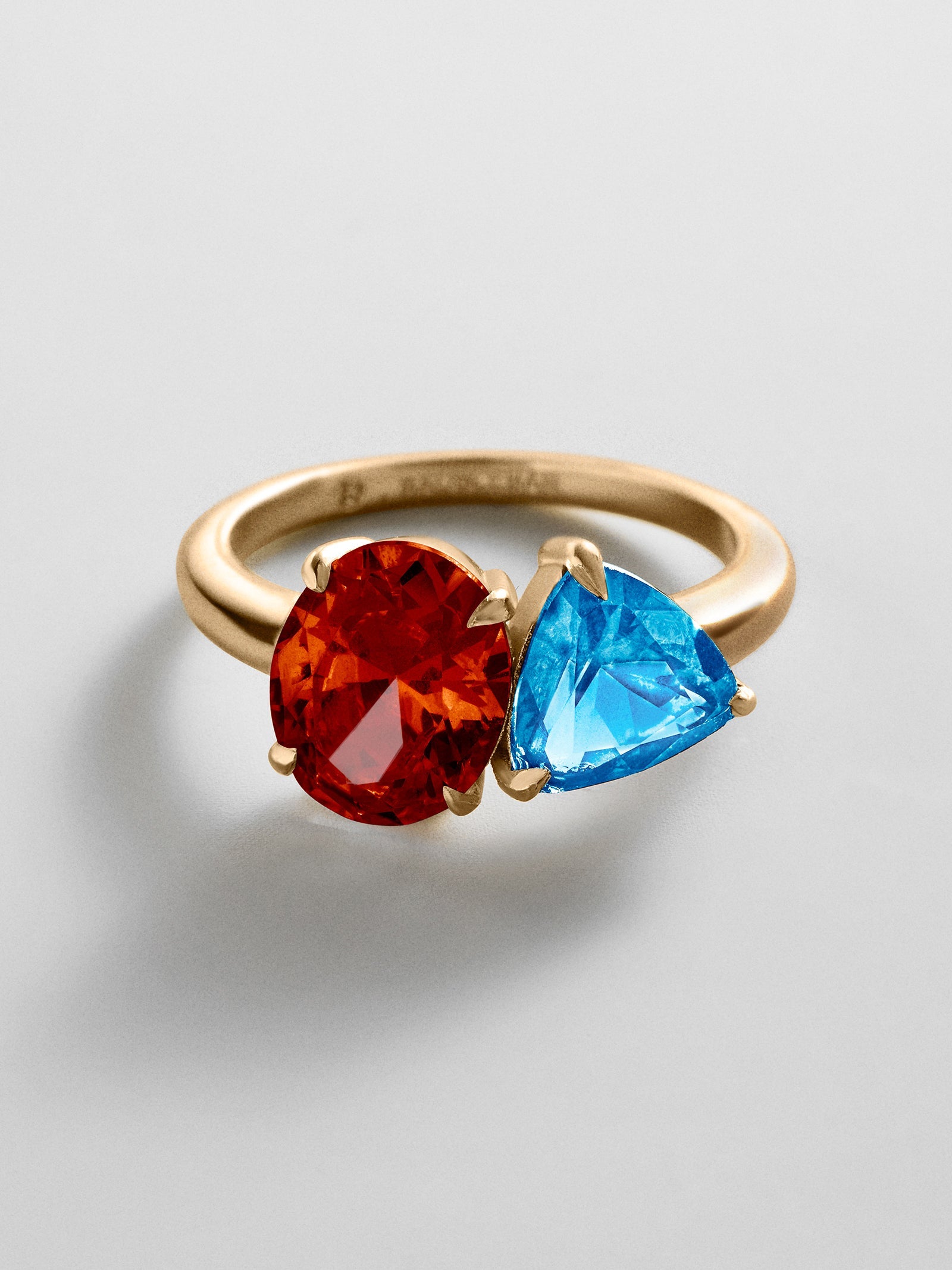 Toi et Moi Custom Birthstone Ring - Gold