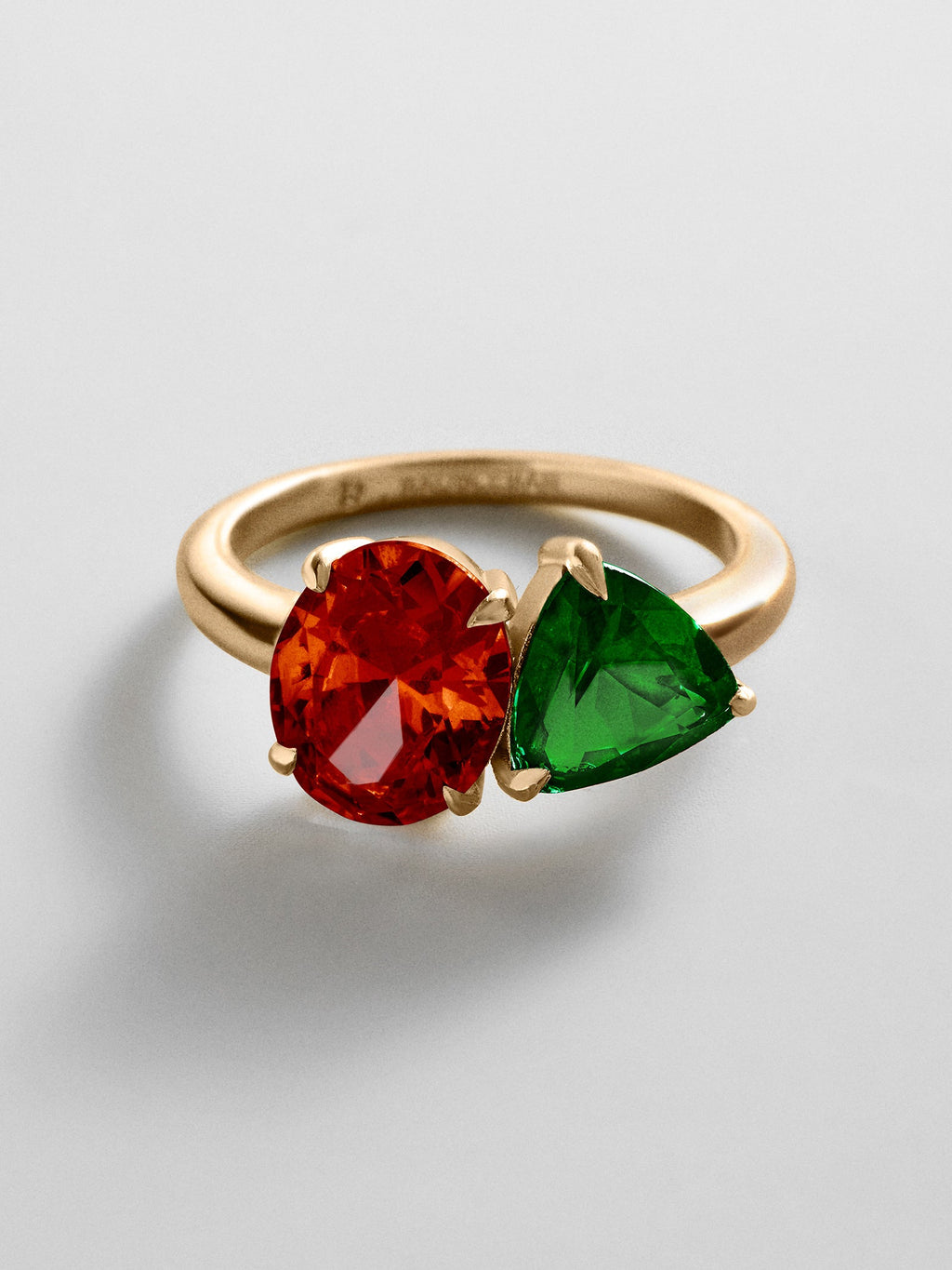 Toi et Moi Custom Birthstone Ring - Gold