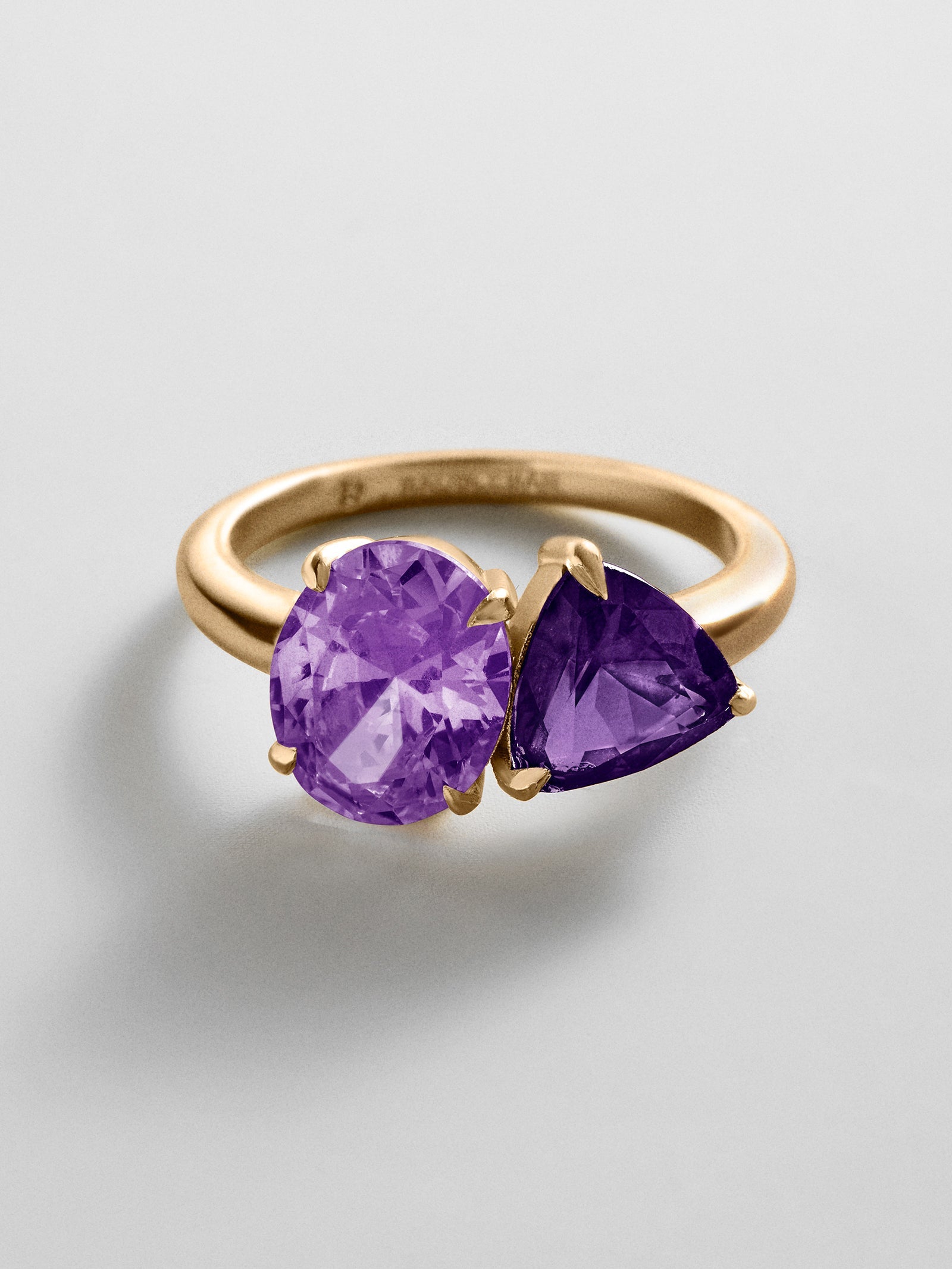 Toi et Moi Custom Birthstone Ring - Gold