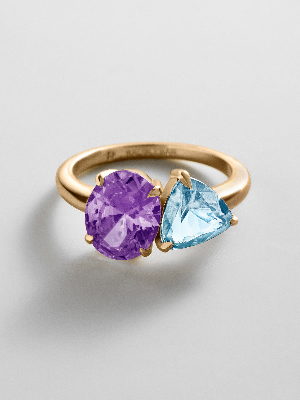 Toi et Moi Custom Birthstone Ring - Gold