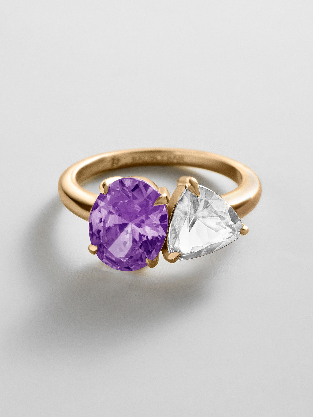 Toi et Moi Custom Birthstone Ring - Gold