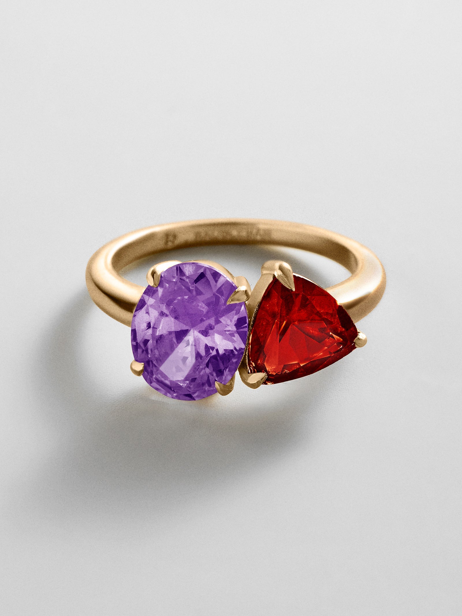 Toi et Moi Custom Birthstone Ring - Gold