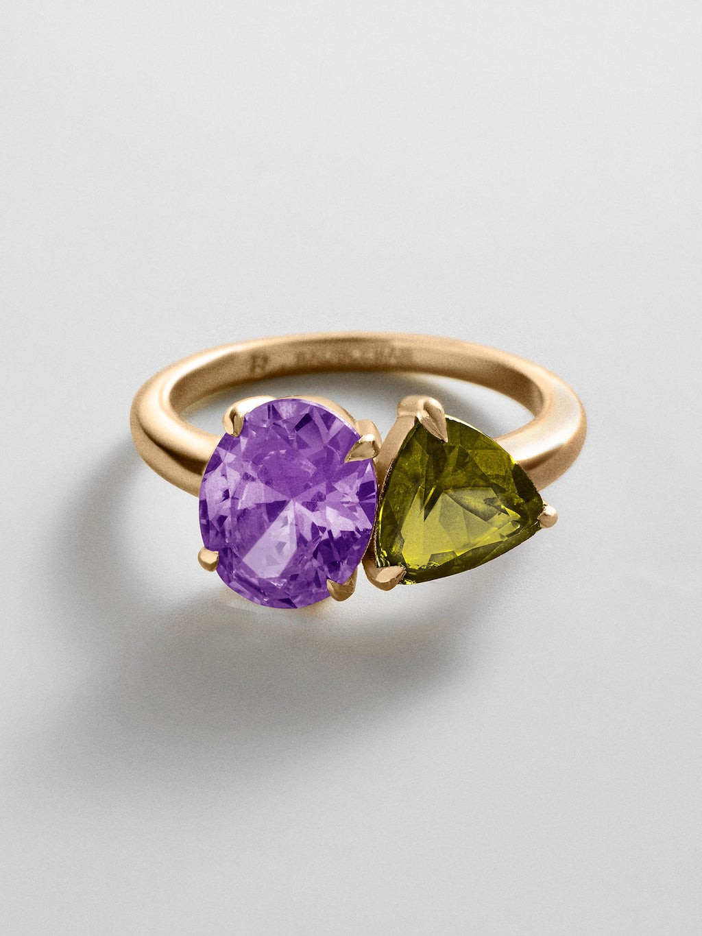 Toi et Moi Custom Birthstone Ring - Gold