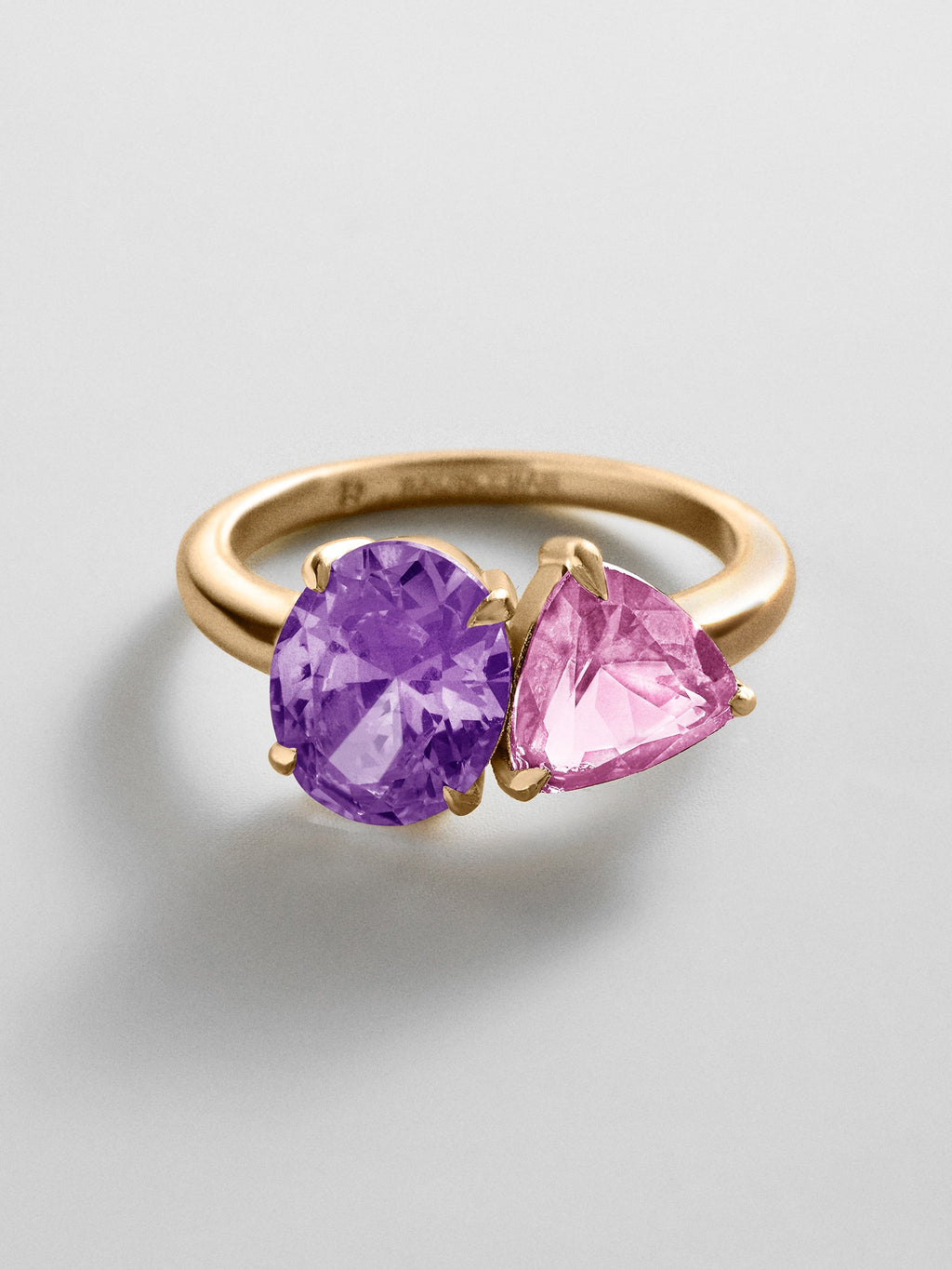Toi et Moi Custom Birthstone Ring - Gold