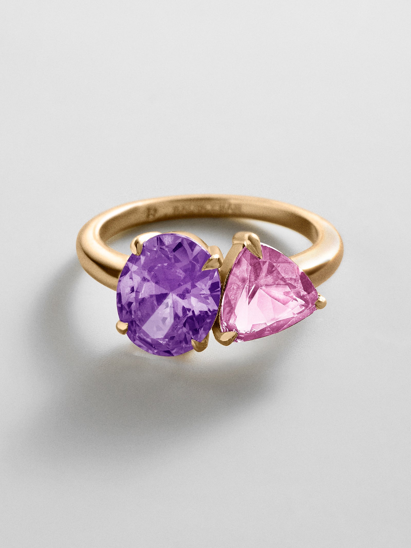 Toi et Moi Custom Birthstone Ring - Gold