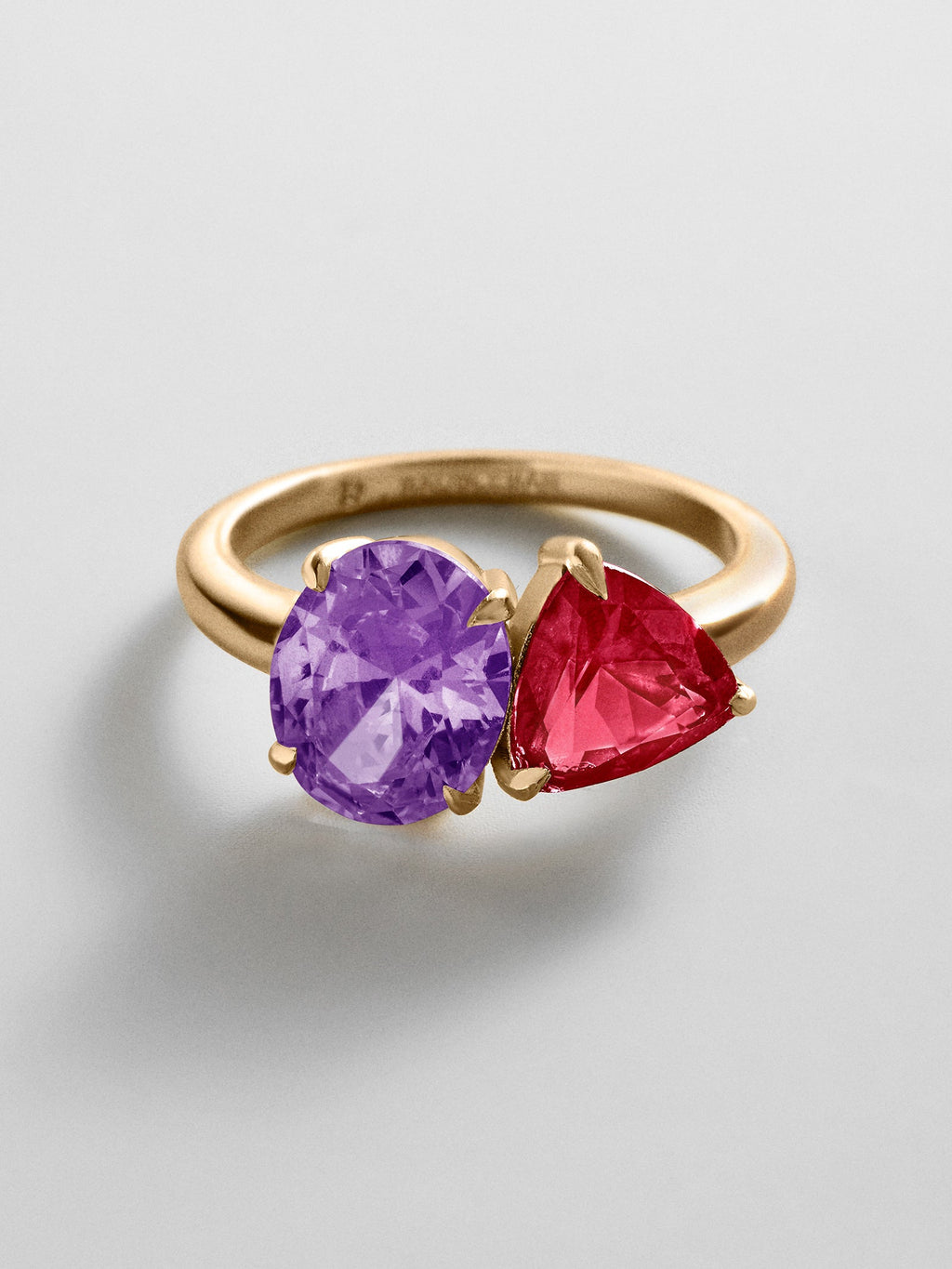 Toi et Moi Custom Birthstone Ring - Gold