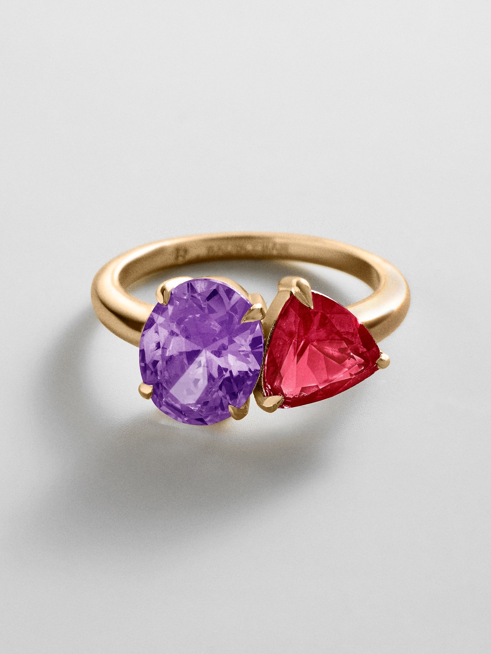 Toi et Moi Custom Birthstone Ring - Gold