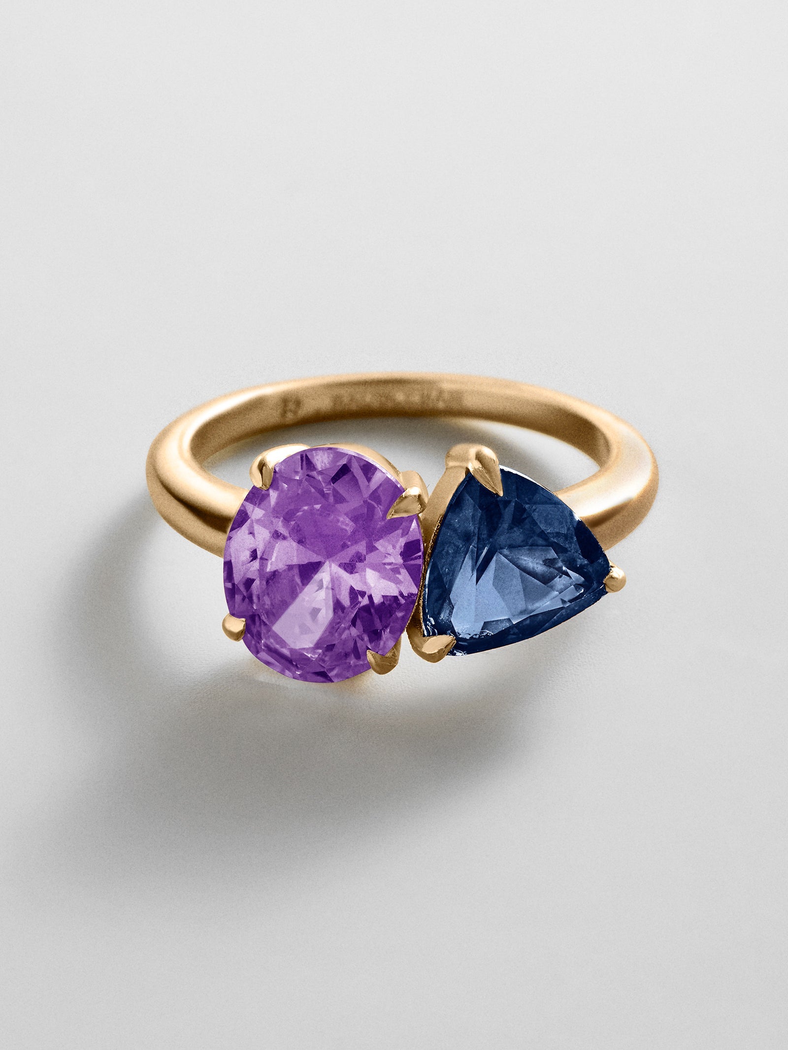 Toi et Moi Custom Birthstone Ring - Gold