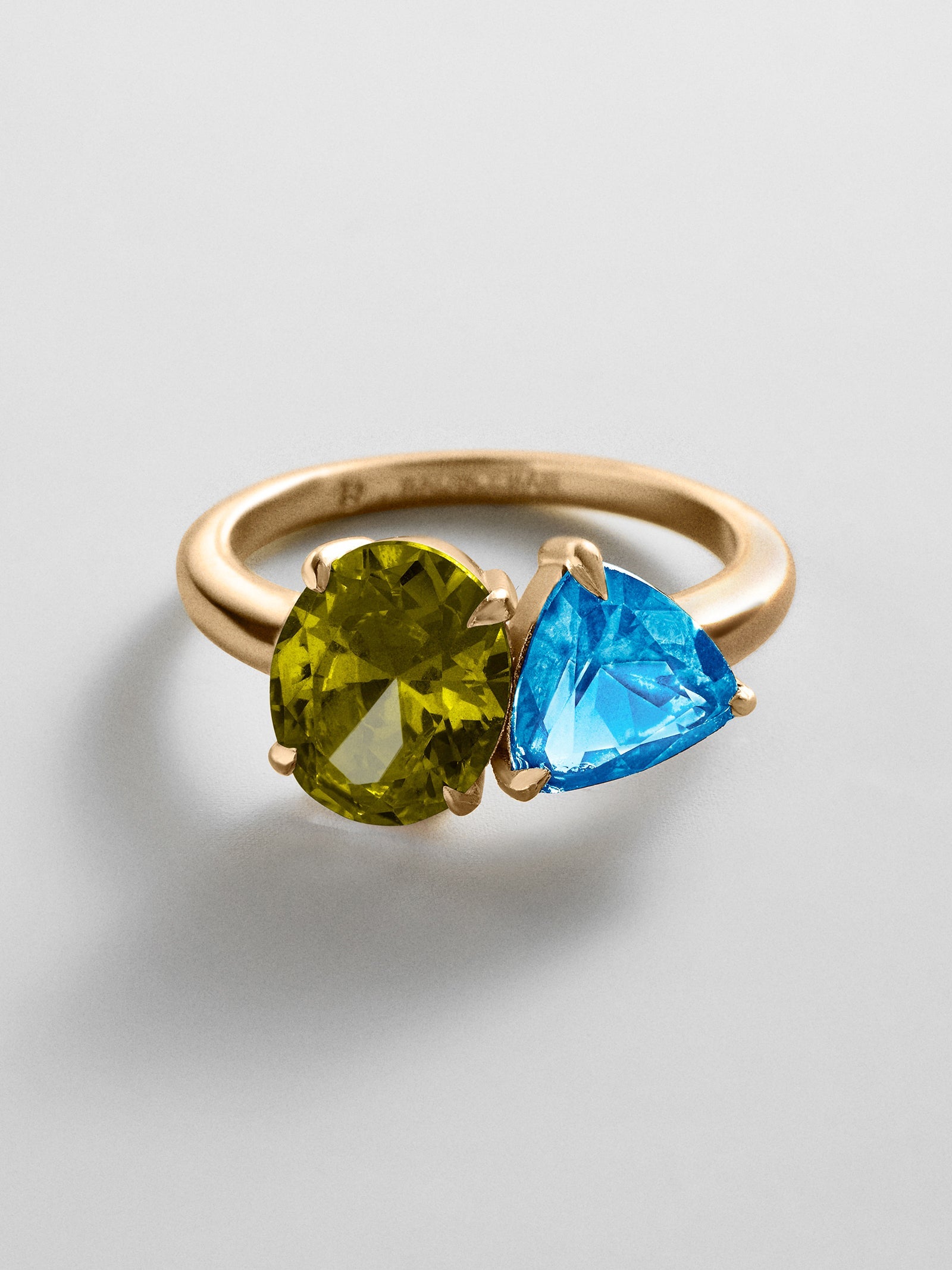 Toi et Moi Custom Birthstone Ring - Gold