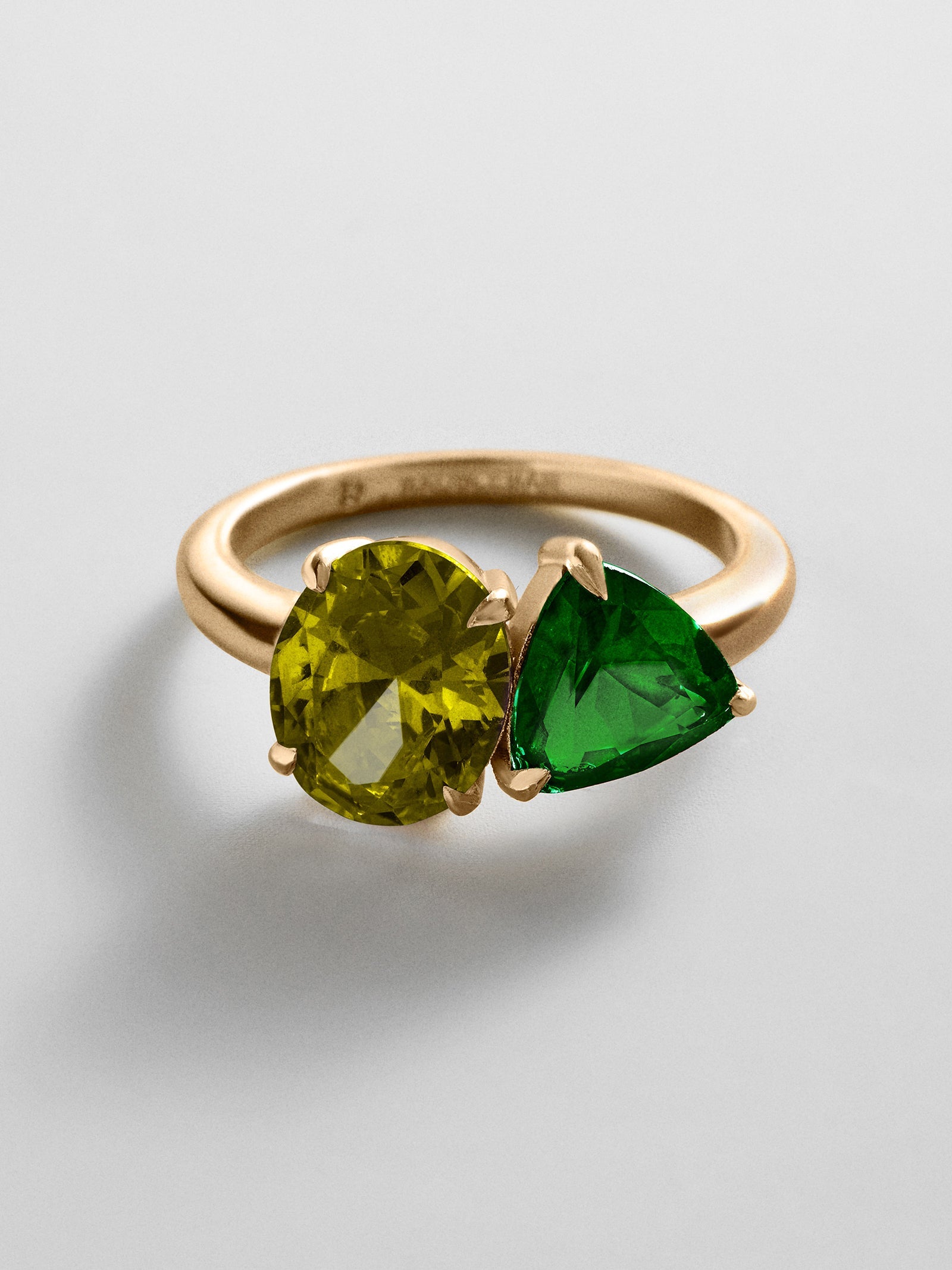 Toi et Moi Custom Birthstone Ring - Gold