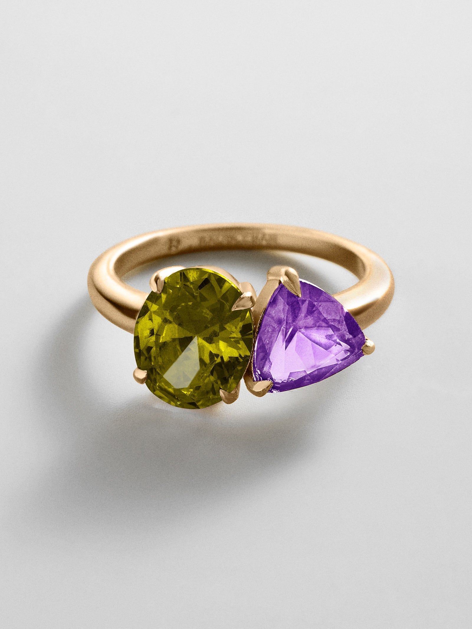 Toi et Moi Custom Birthstone Ring - Gold