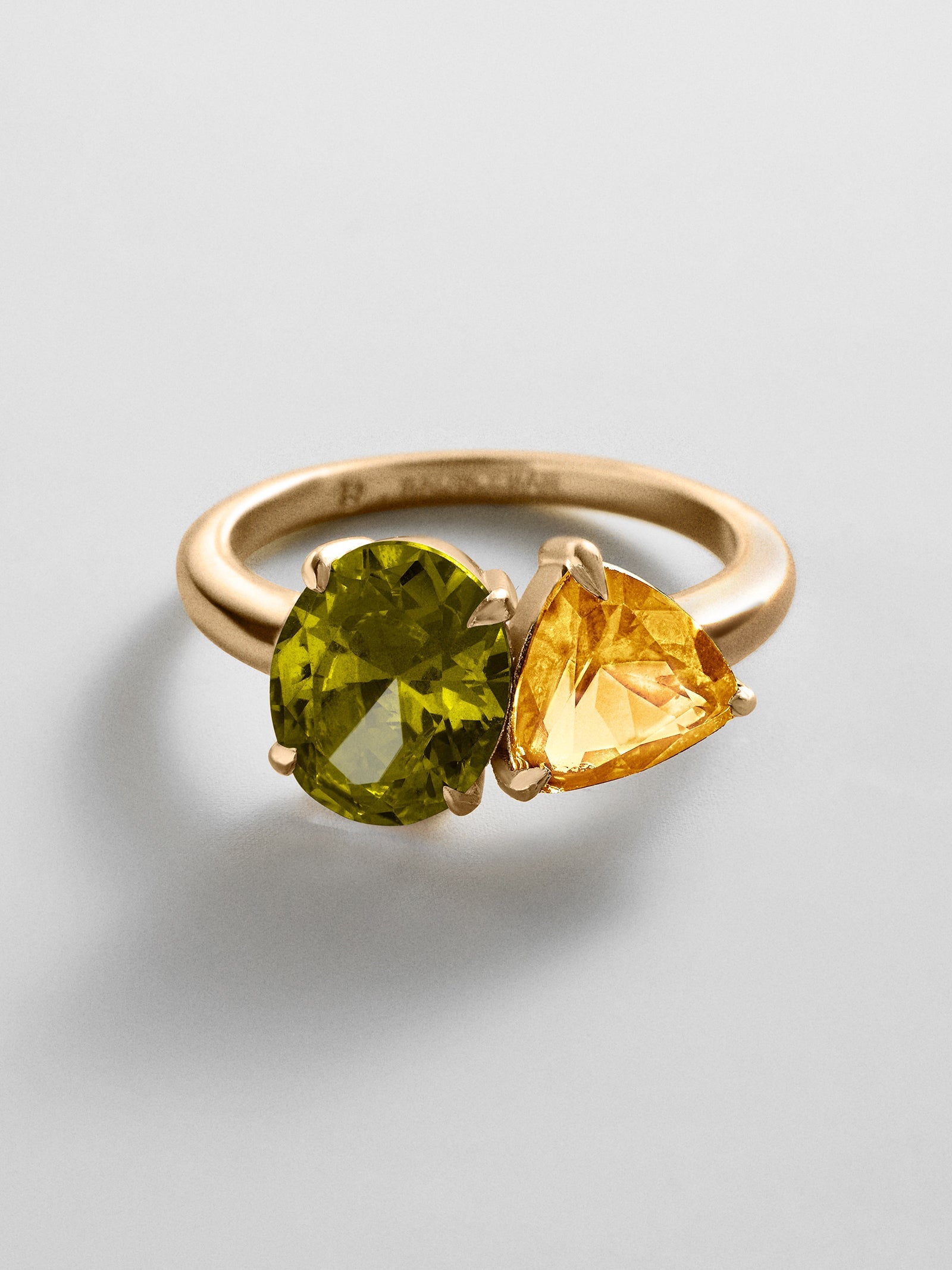 Toi et Moi Custom Birthstone Ring - Gold