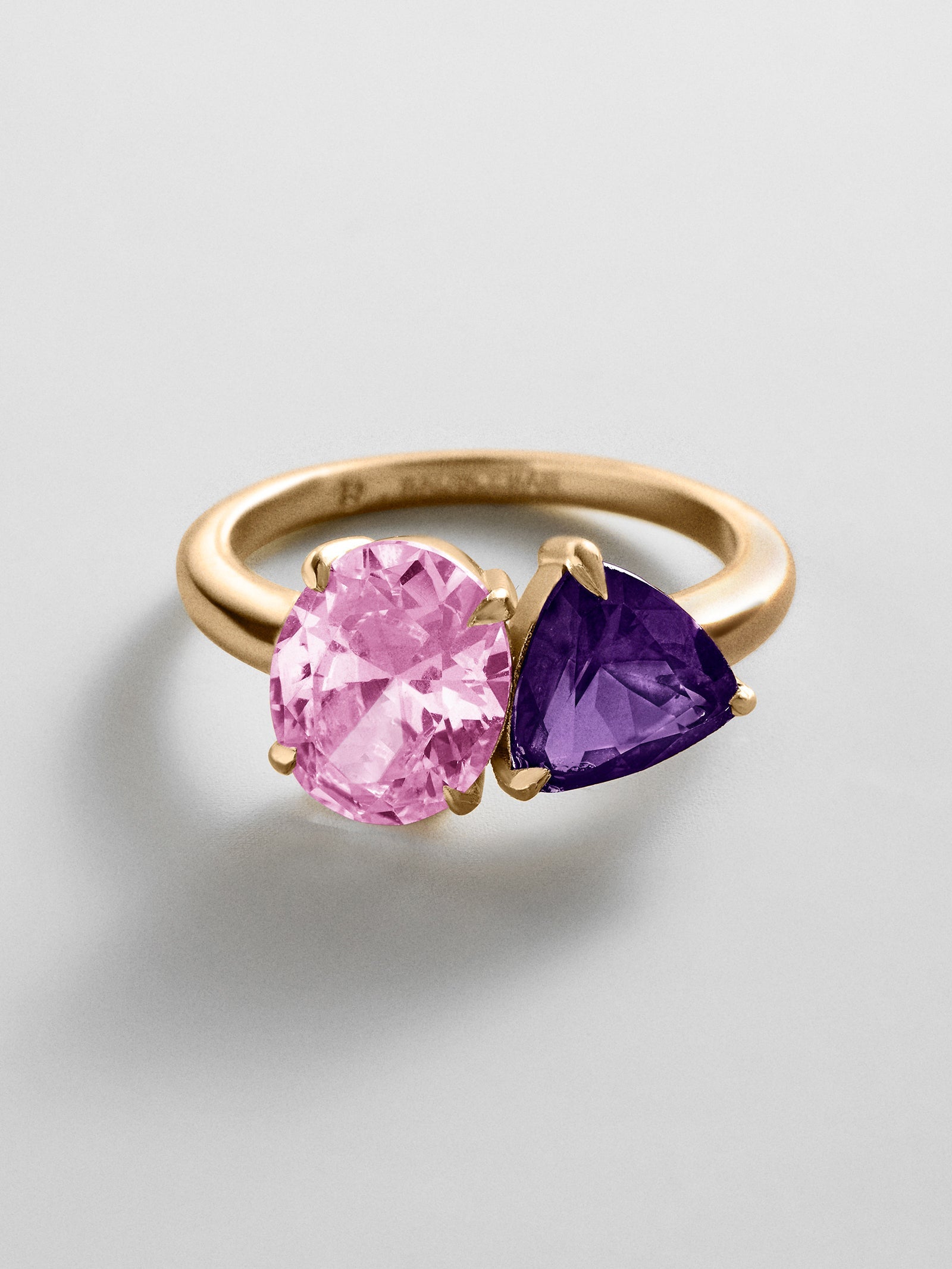 Toi et Moi Custom Birthstone Ring - Gold