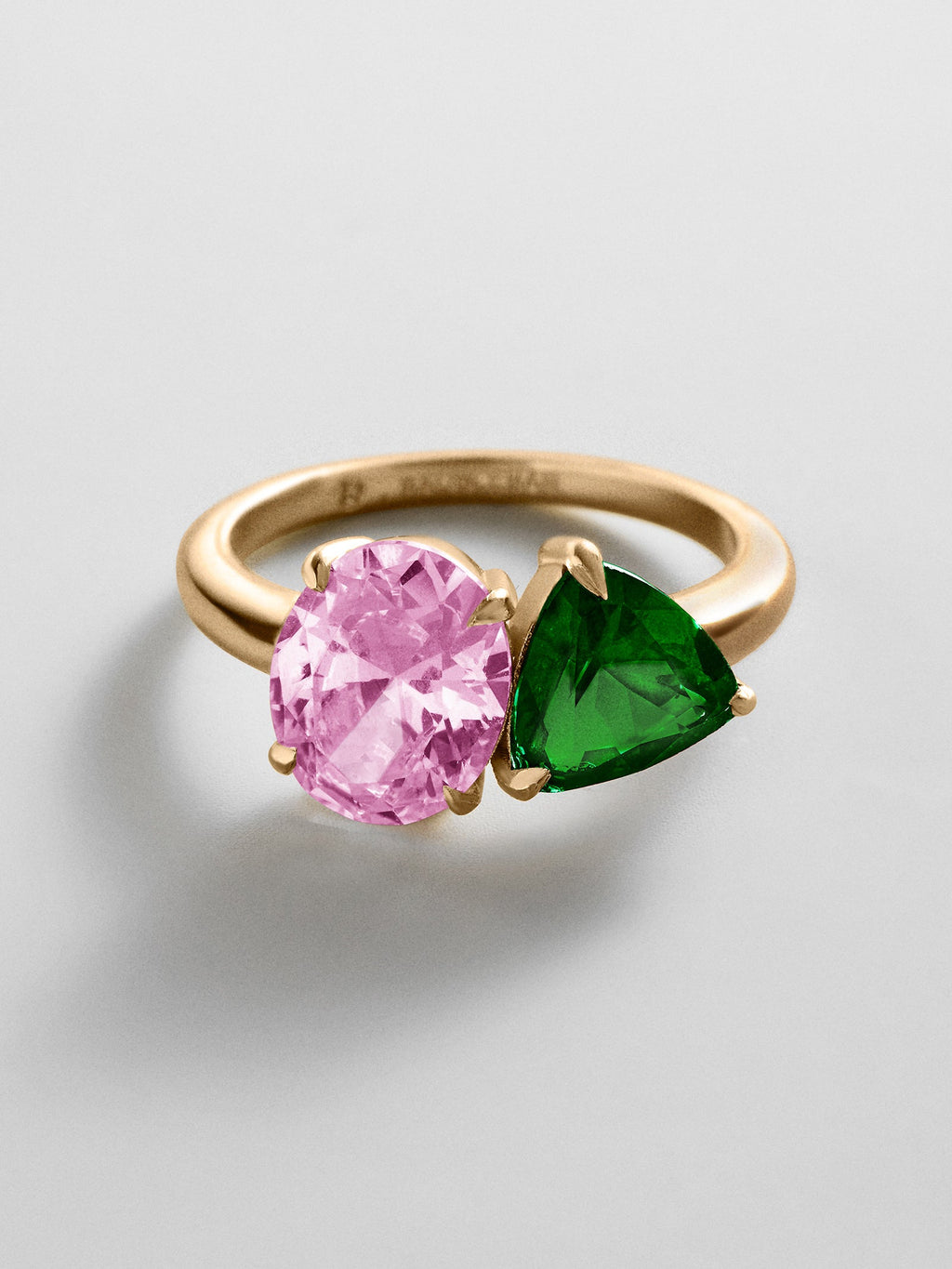 Toi et Moi Custom Birthstone Ring - Gold