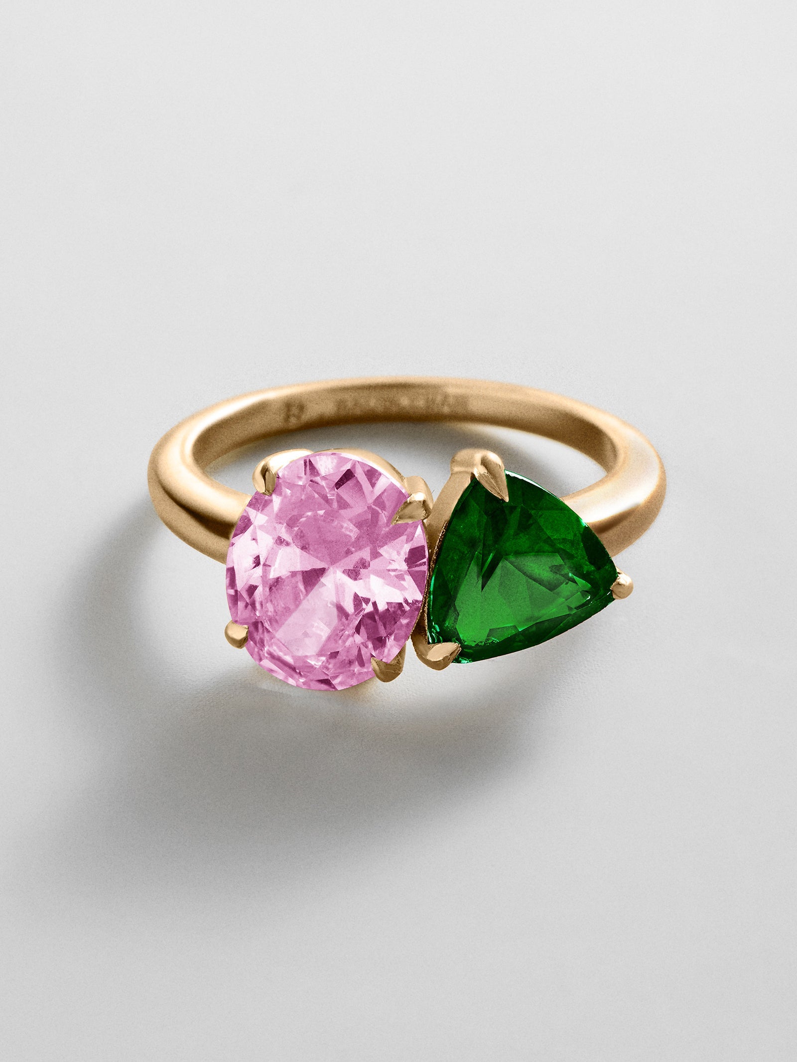 Toi et Moi Custom Birthstone Ring - Gold