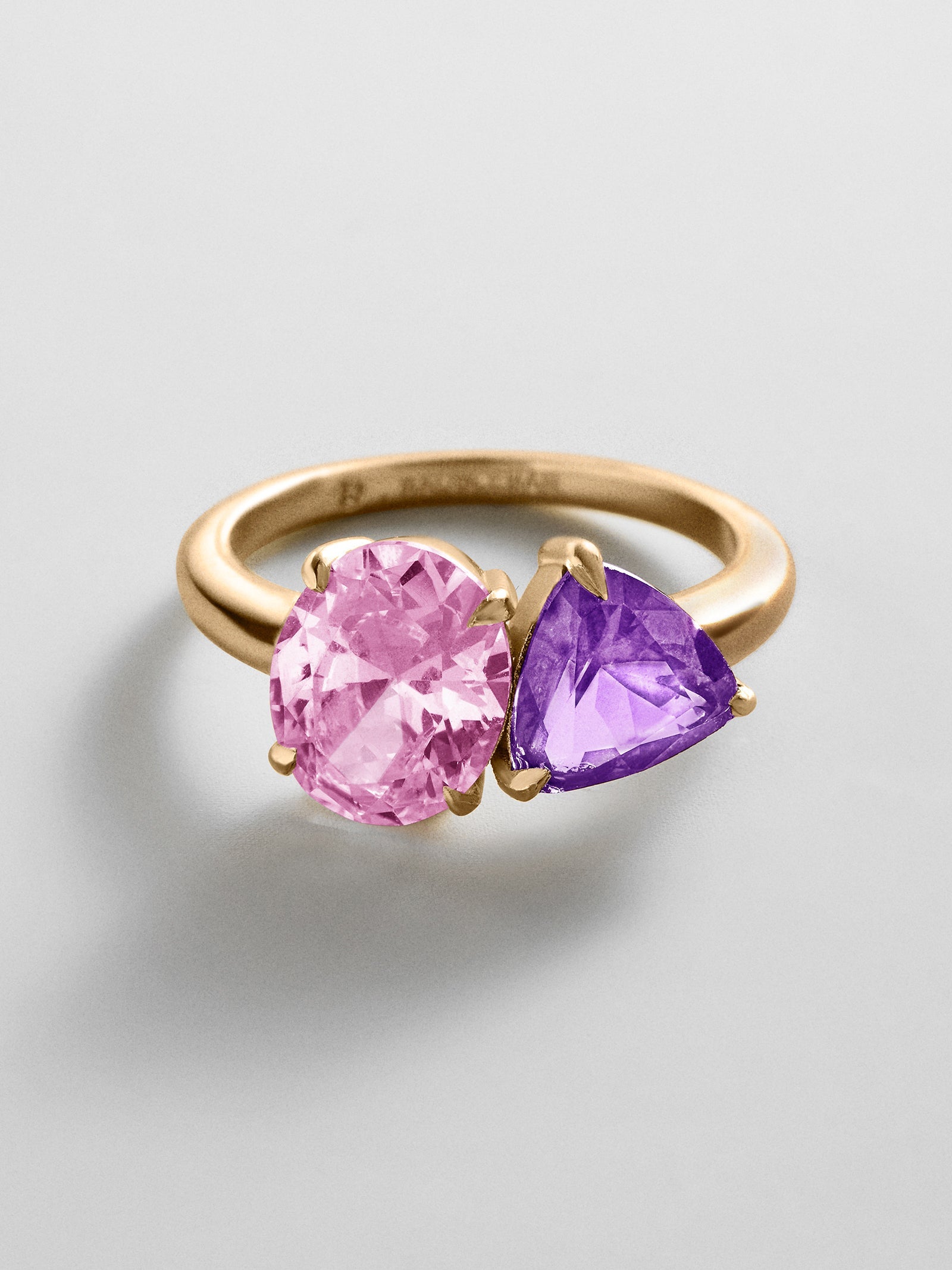 Toi et Moi Custom Birthstone Ring - Gold