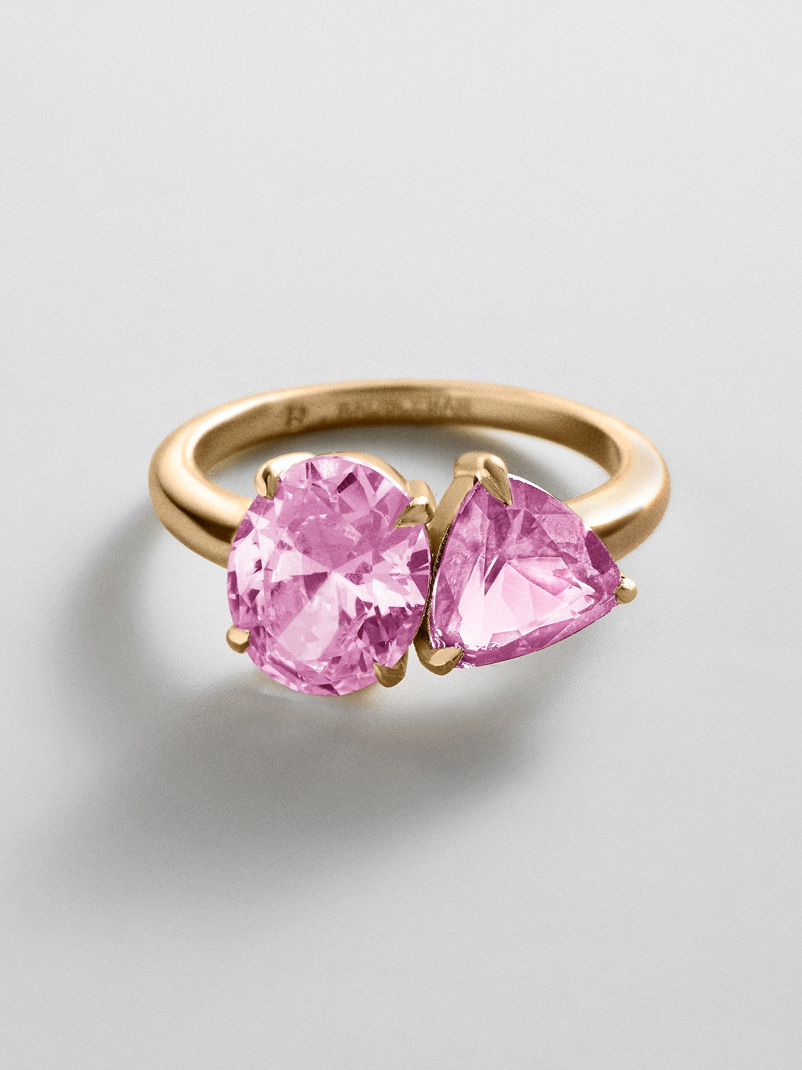 Toi et Moi Custom Birthstone Ring - Gold