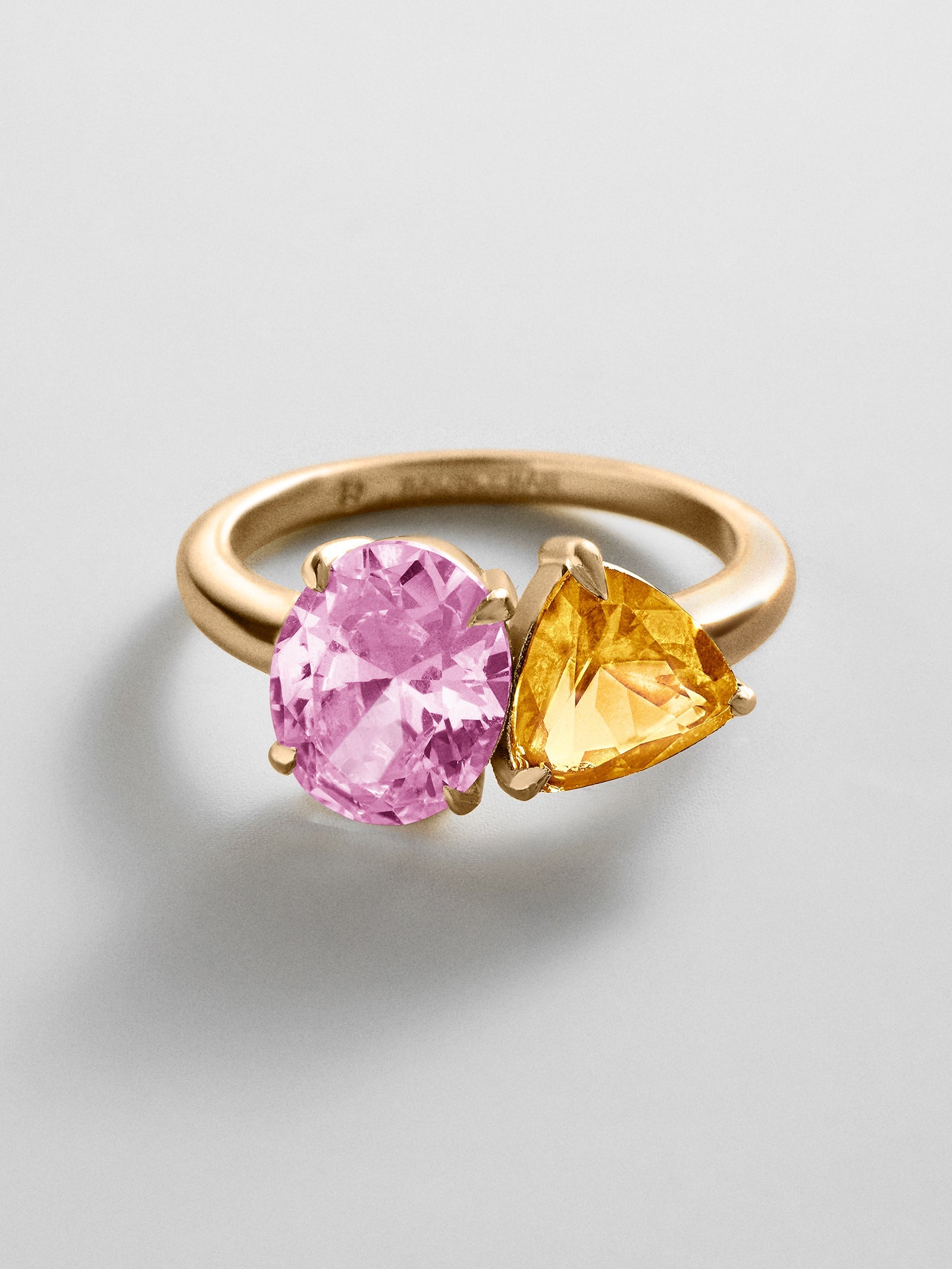 Toi et Moi Custom Birthstone Ring - Gold