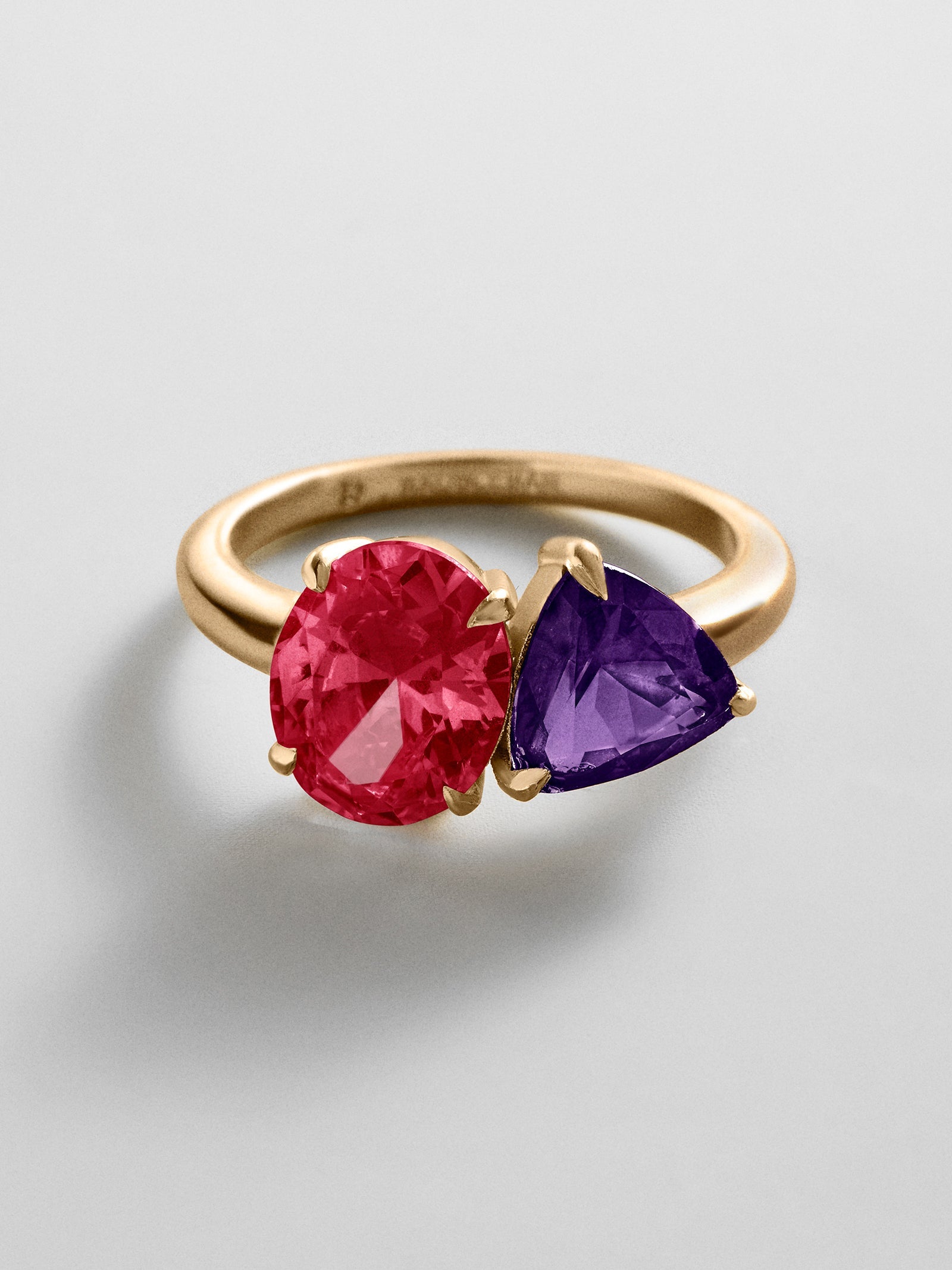 Toi et Moi Custom Birthstone Ring - Gold