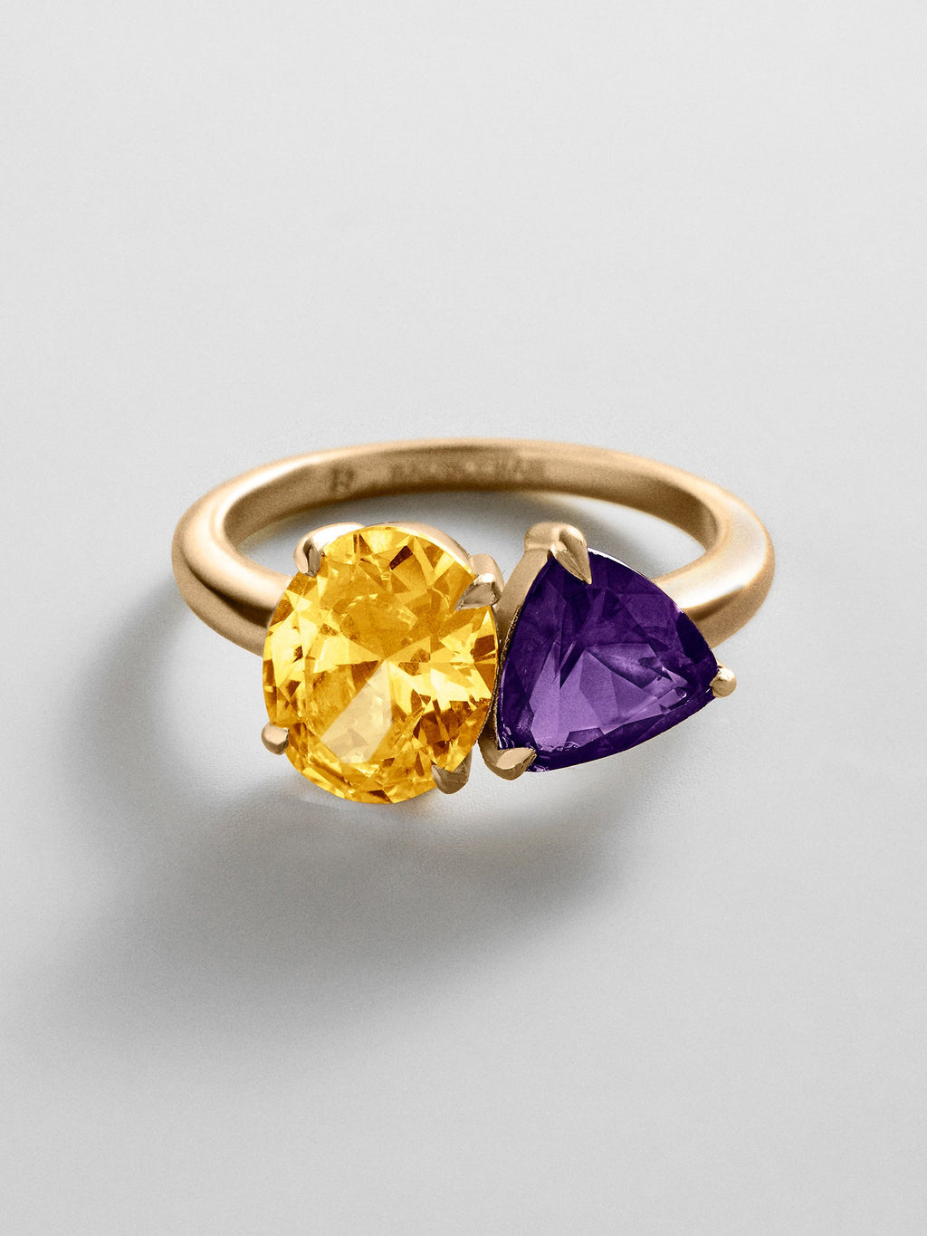 Toi et Moi Custom Birthstone Ring - Gold