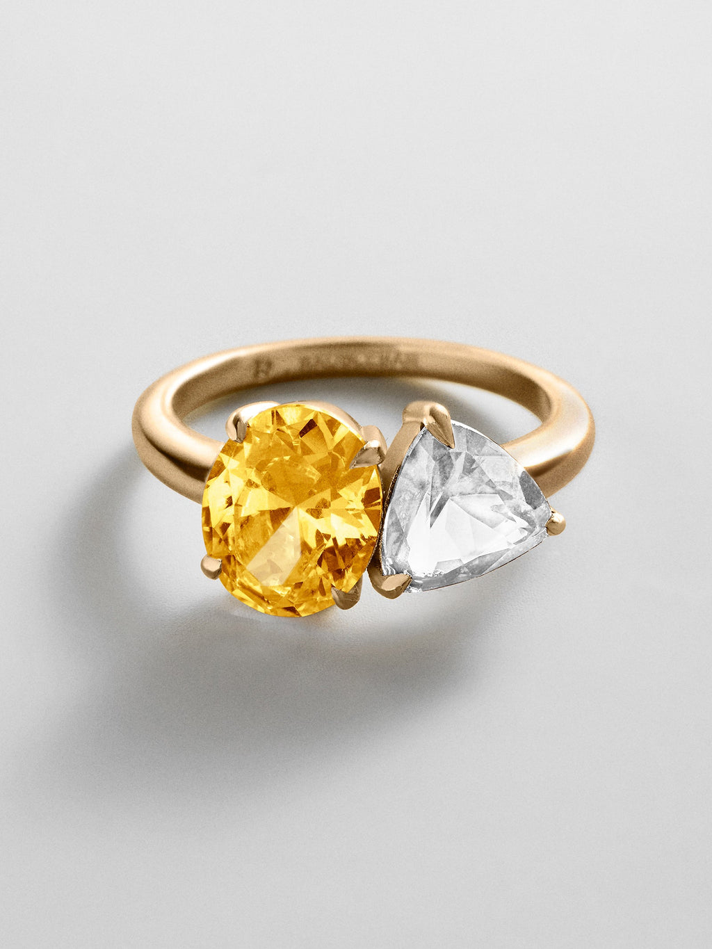 Toi et Moi Custom Birthstone Ring - Gold