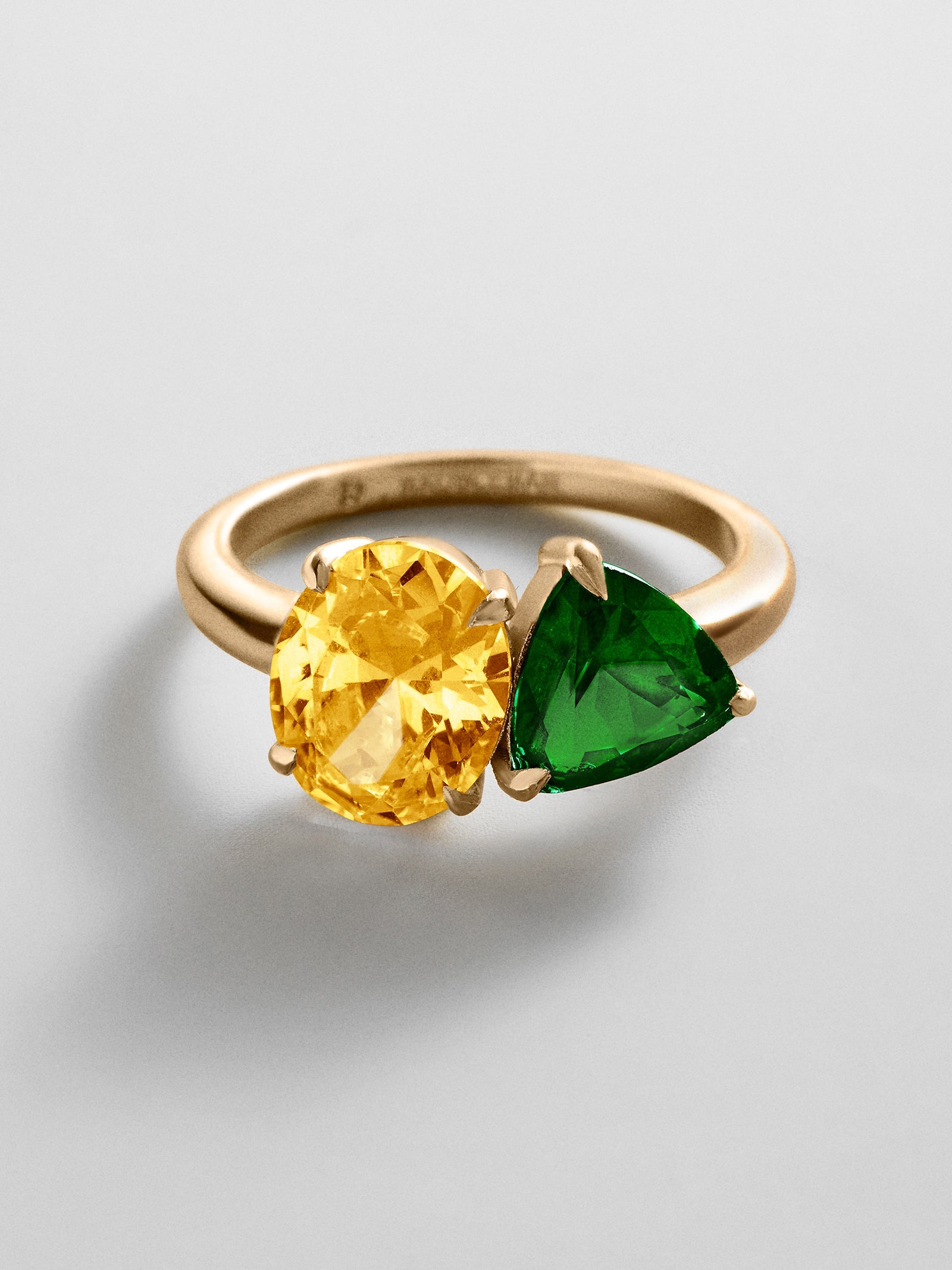 Toi et Moi Custom Birthstone Ring - Gold