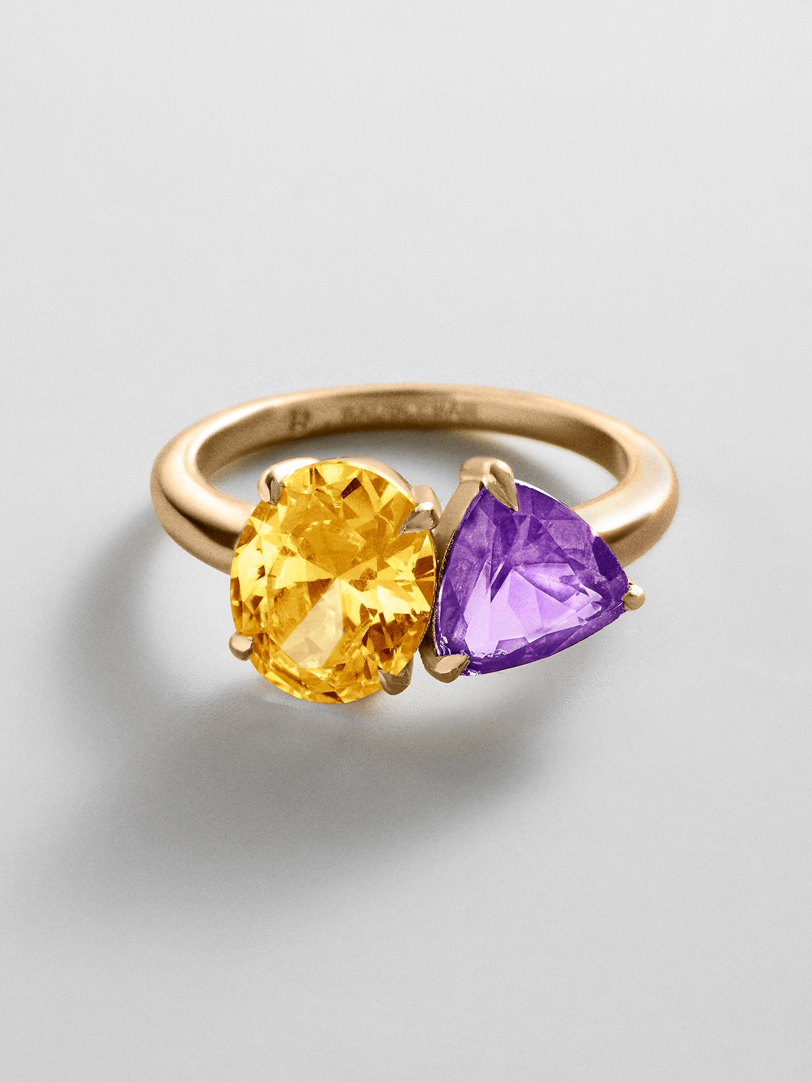 Toi et Moi Custom Birthstone Ring - Gold