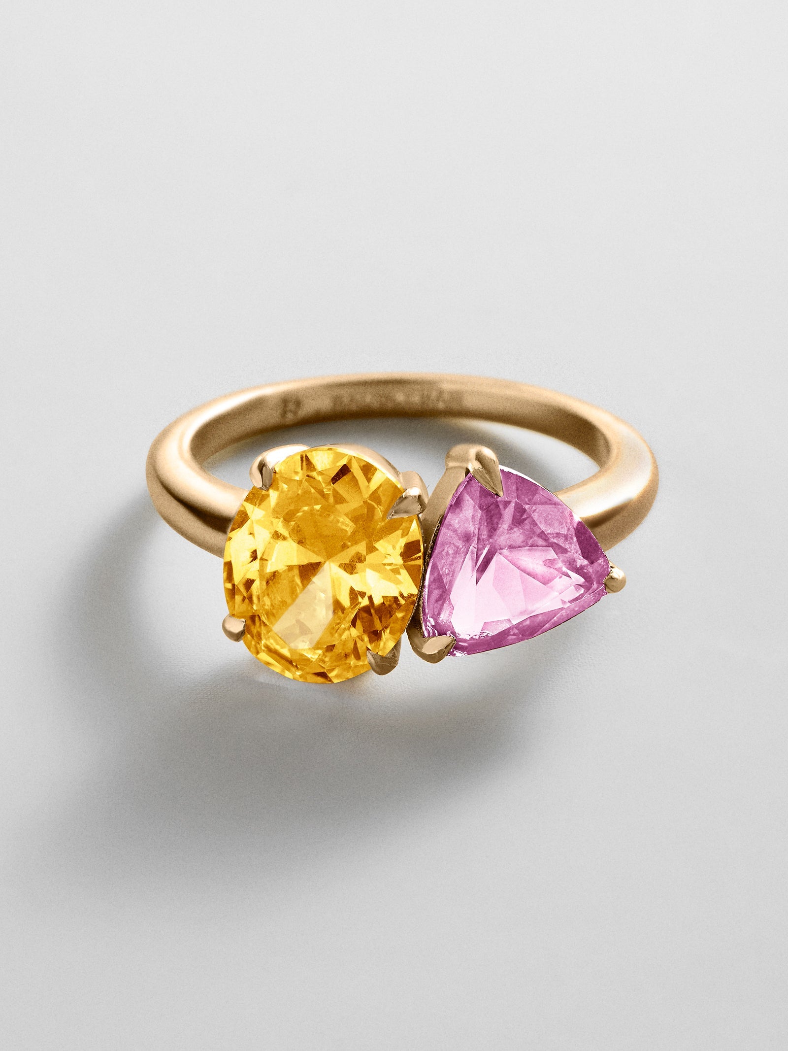 Toi et Moi Custom Birthstone Ring - Gold