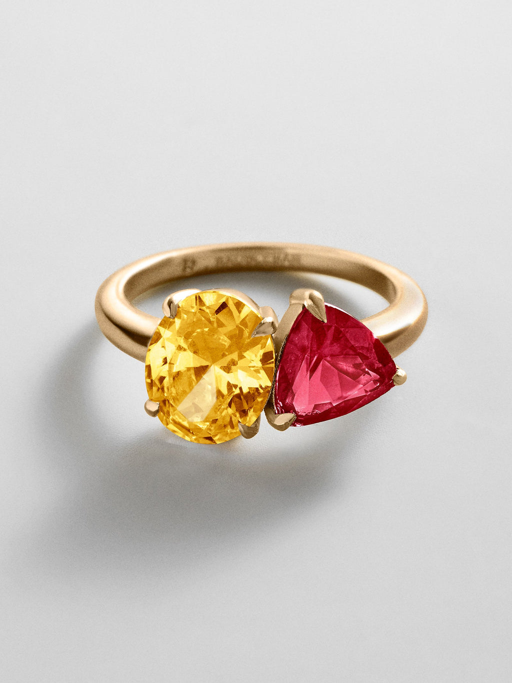 Toi et Moi Custom Birthstone Ring - Gold