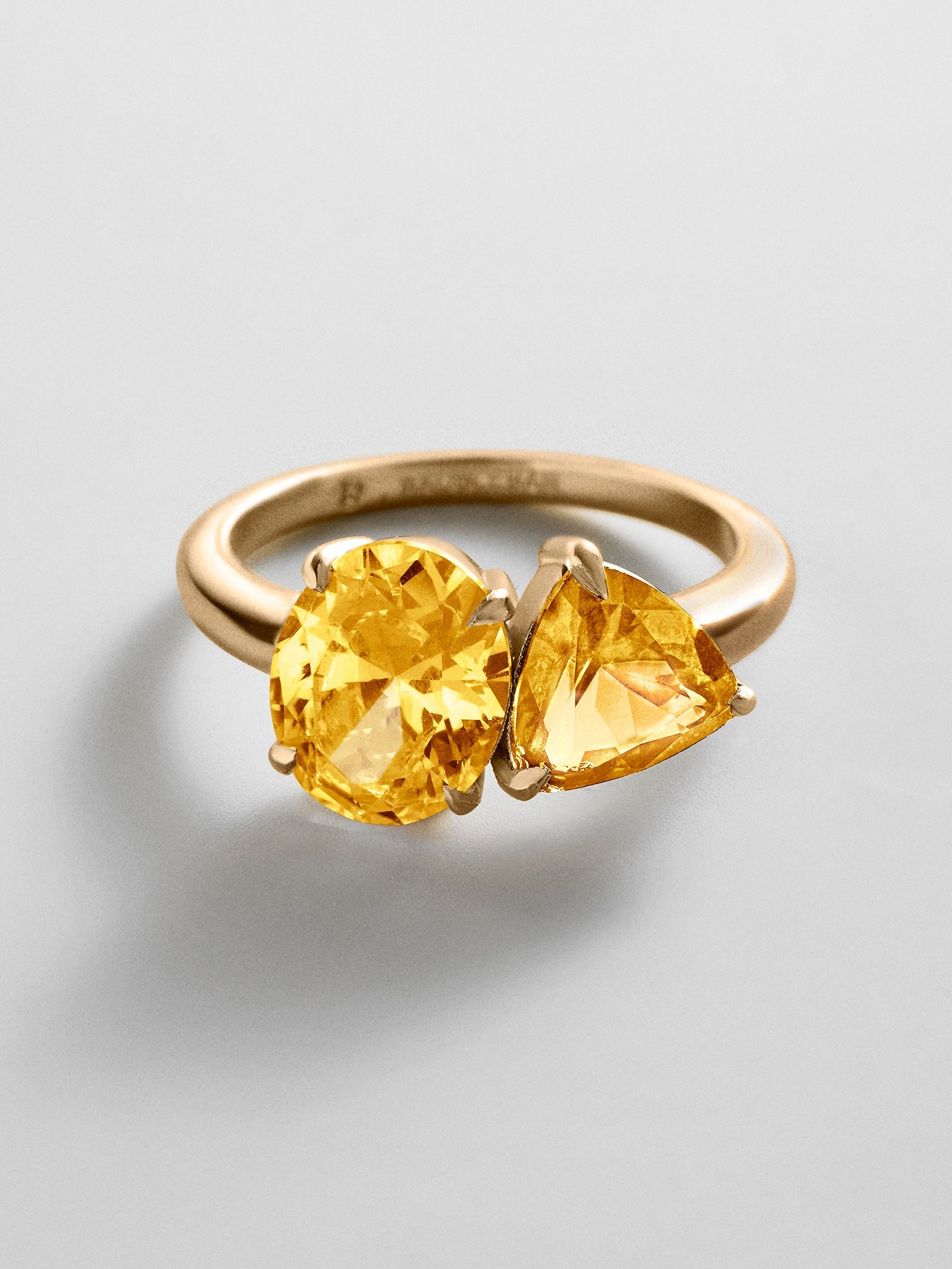 Toi et Moi Custom Birthstone Ring - Gold
