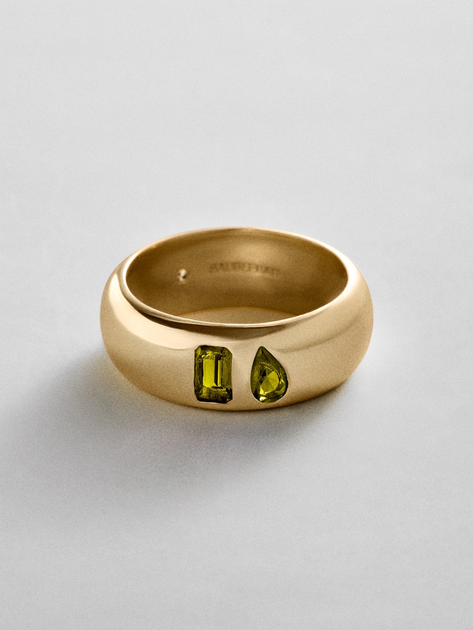 Multi-Stone Puffy Custom Birthstone Ring - Gold