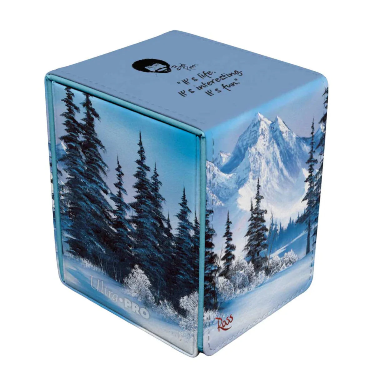Bob Ross Winter Paradise Alcove Flip 100 Deck Box