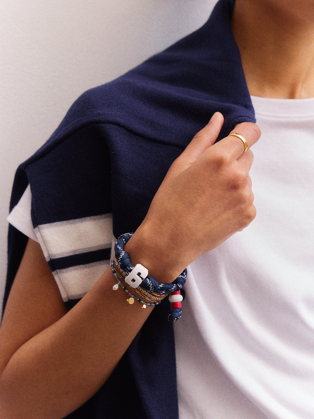 Team Knotty Varsity Custom Bracelet - USA Single Digit