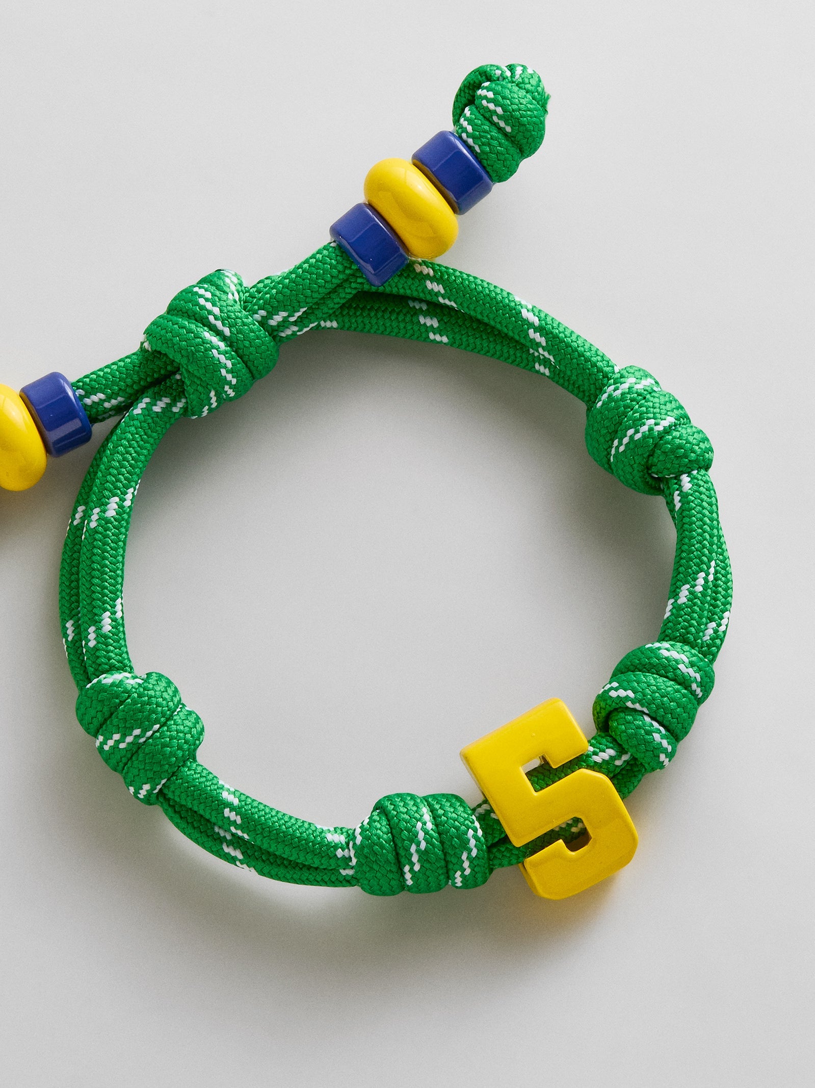 Team Knotty Varsity Custom Bracelet - Brazil Single Digit