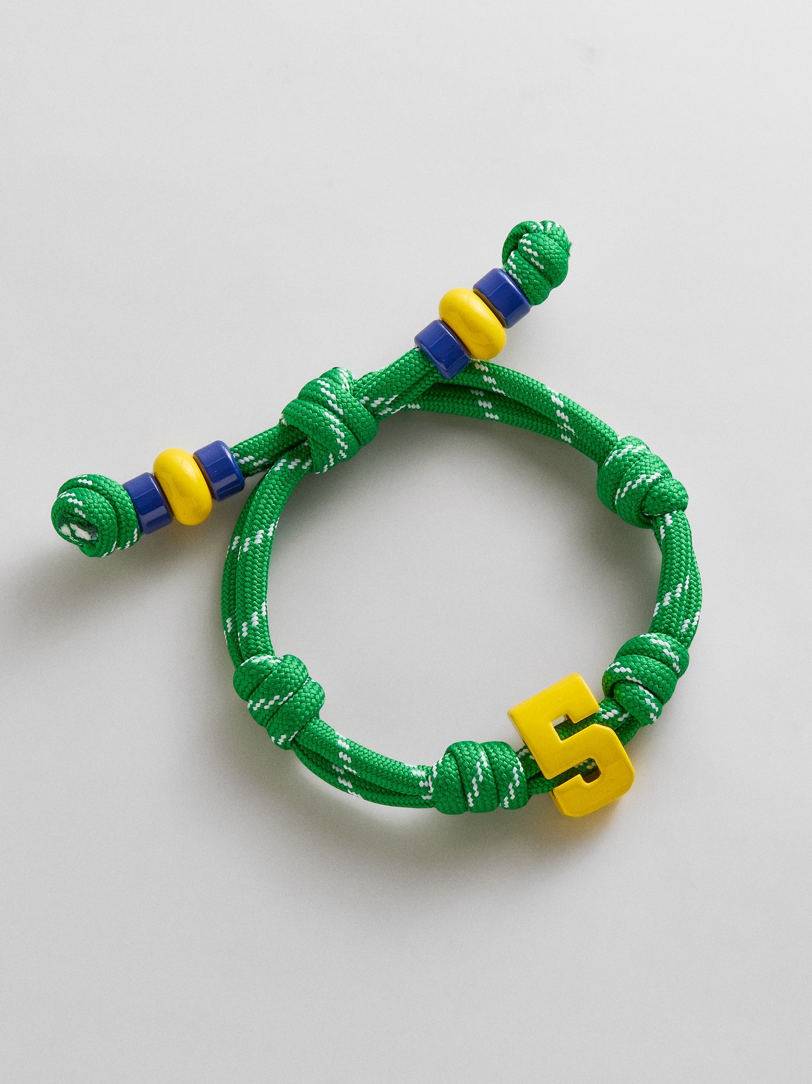 Team Knotty Varsity Custom Bracelet - Brazil Single Digit