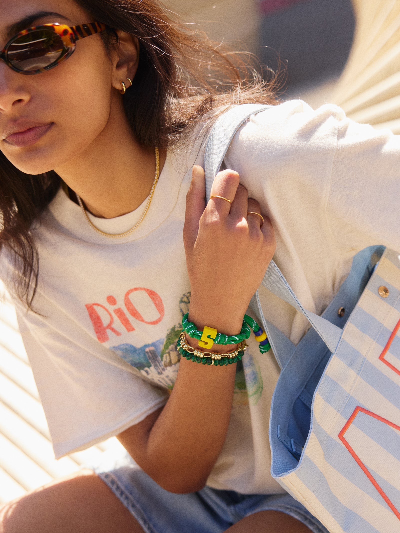 Team Knotty Varsity Custom Bracelet - Brazil Single Digit